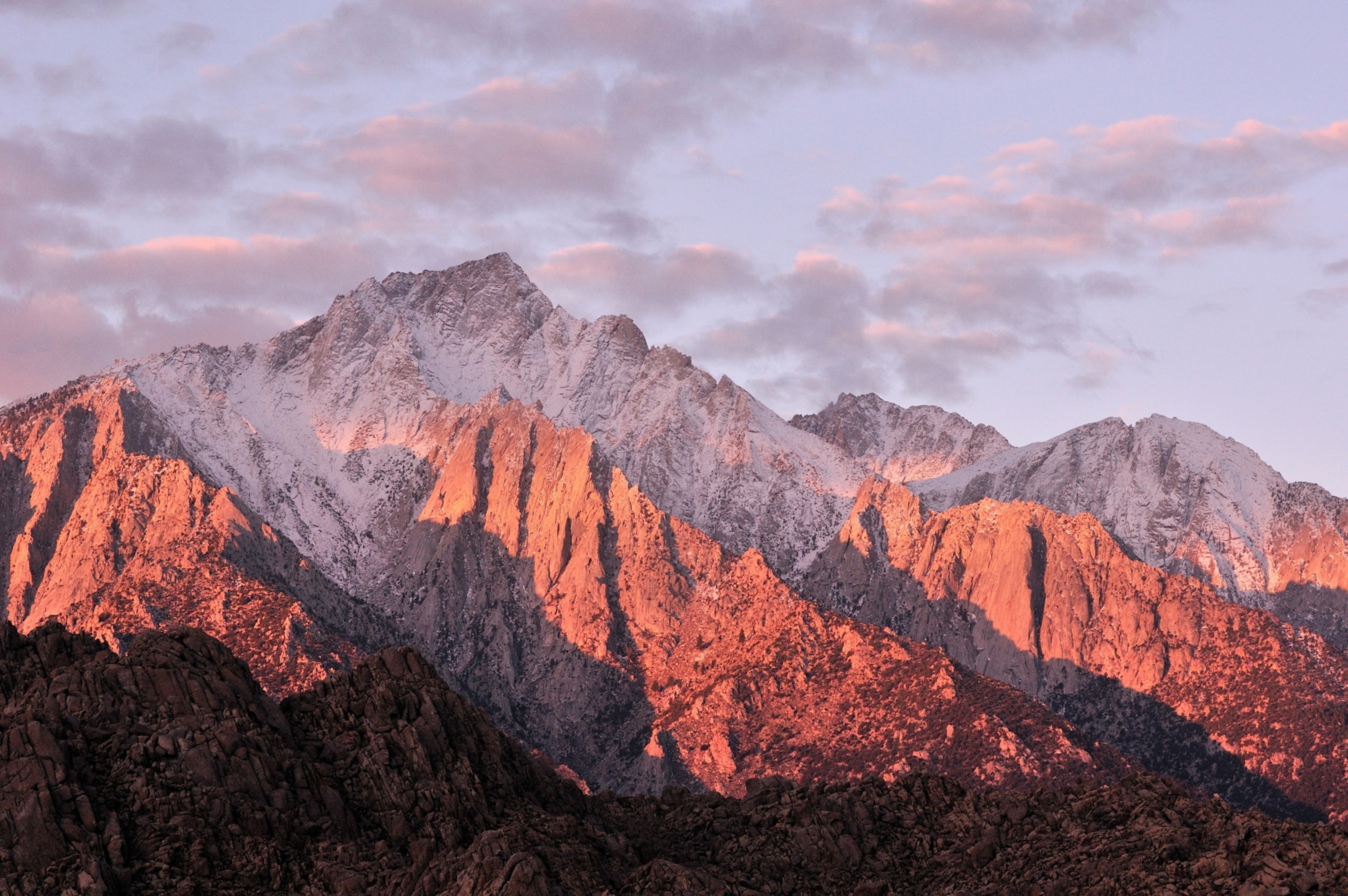 Lone Pine Peak in the Sierra Nevada Mountains, of California