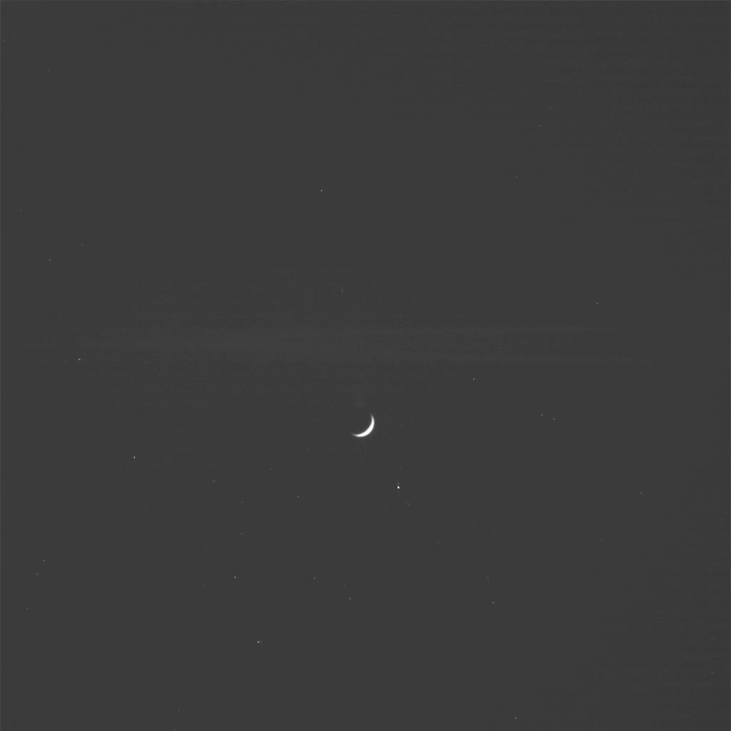 a wide view of Enceladus