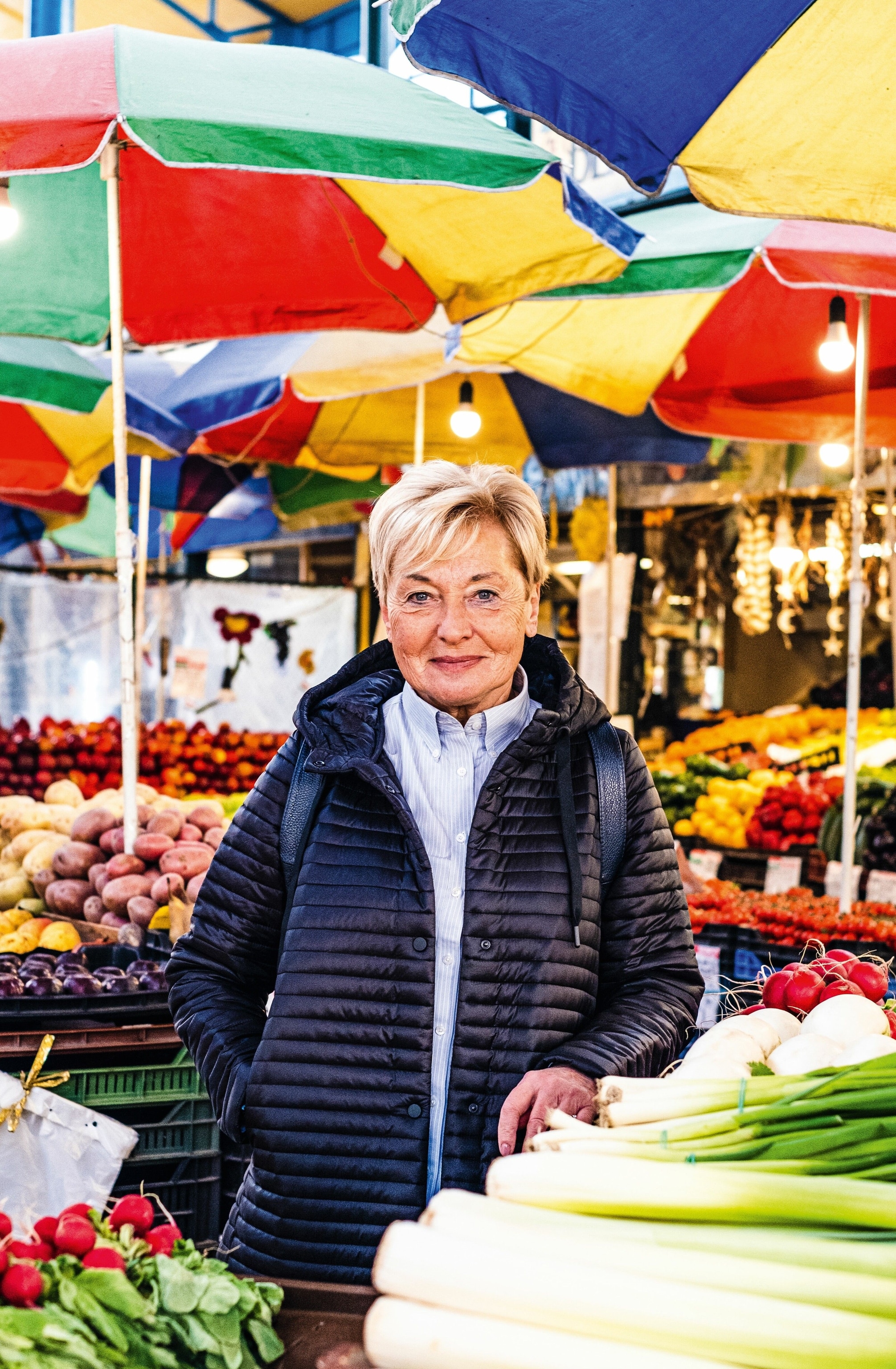 Budapest tour guide Andrea Wurmb at Ràkóczi Square Market Hall.