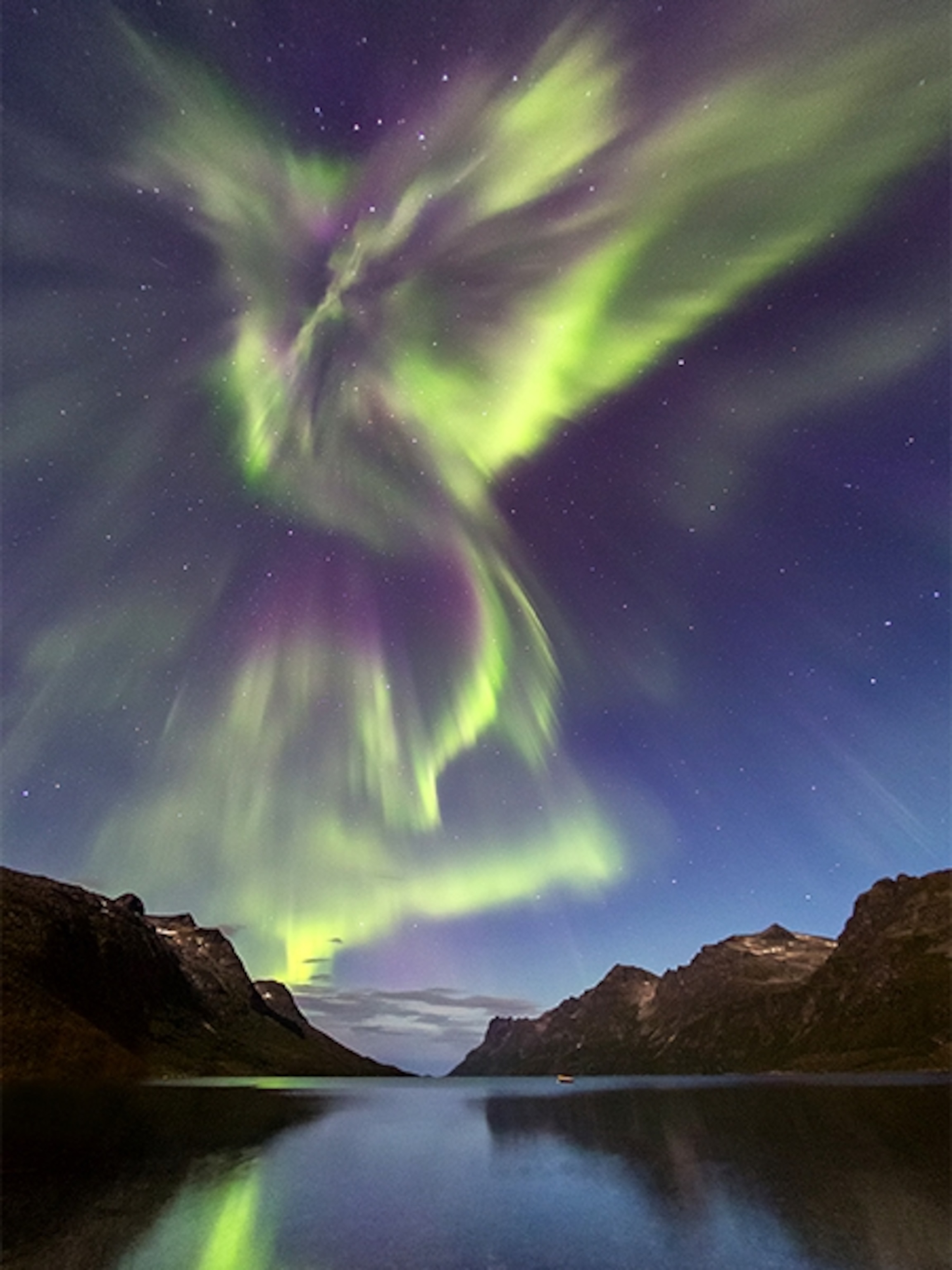 Aurora picture - Norway (due to solar flare)