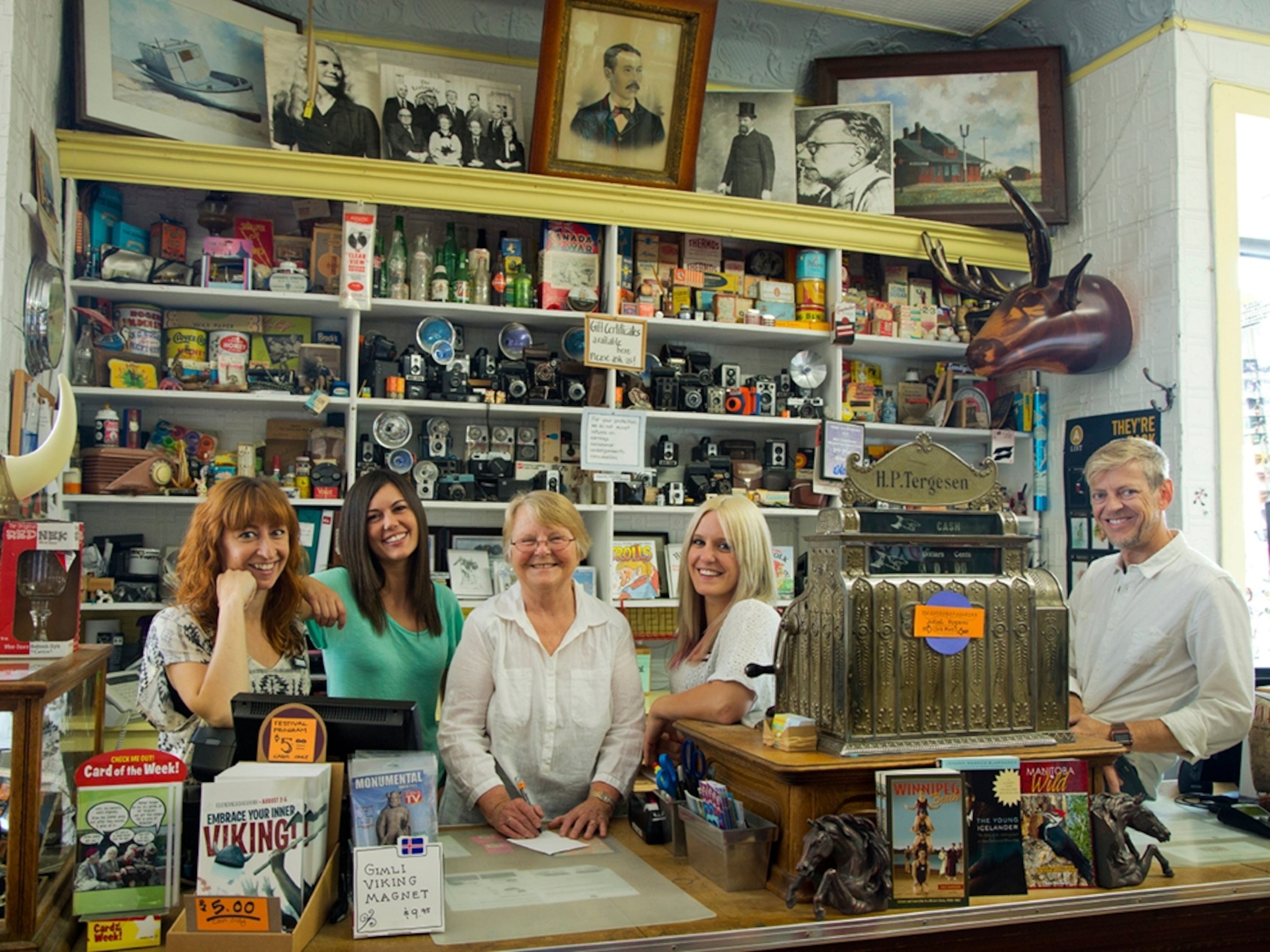 the owners of H.P. Tergesen General Store in Gimli, Manitoba