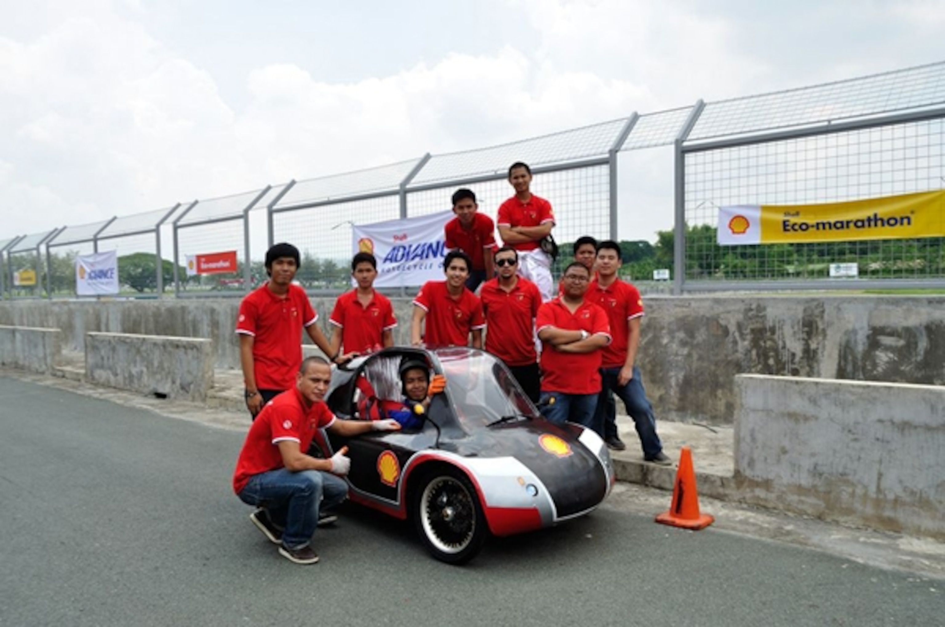 Team Aguila of Mapua Institute of Technology in the Philippines won the technical innovation award. Photo courtesy of Shell Eco-marathon.