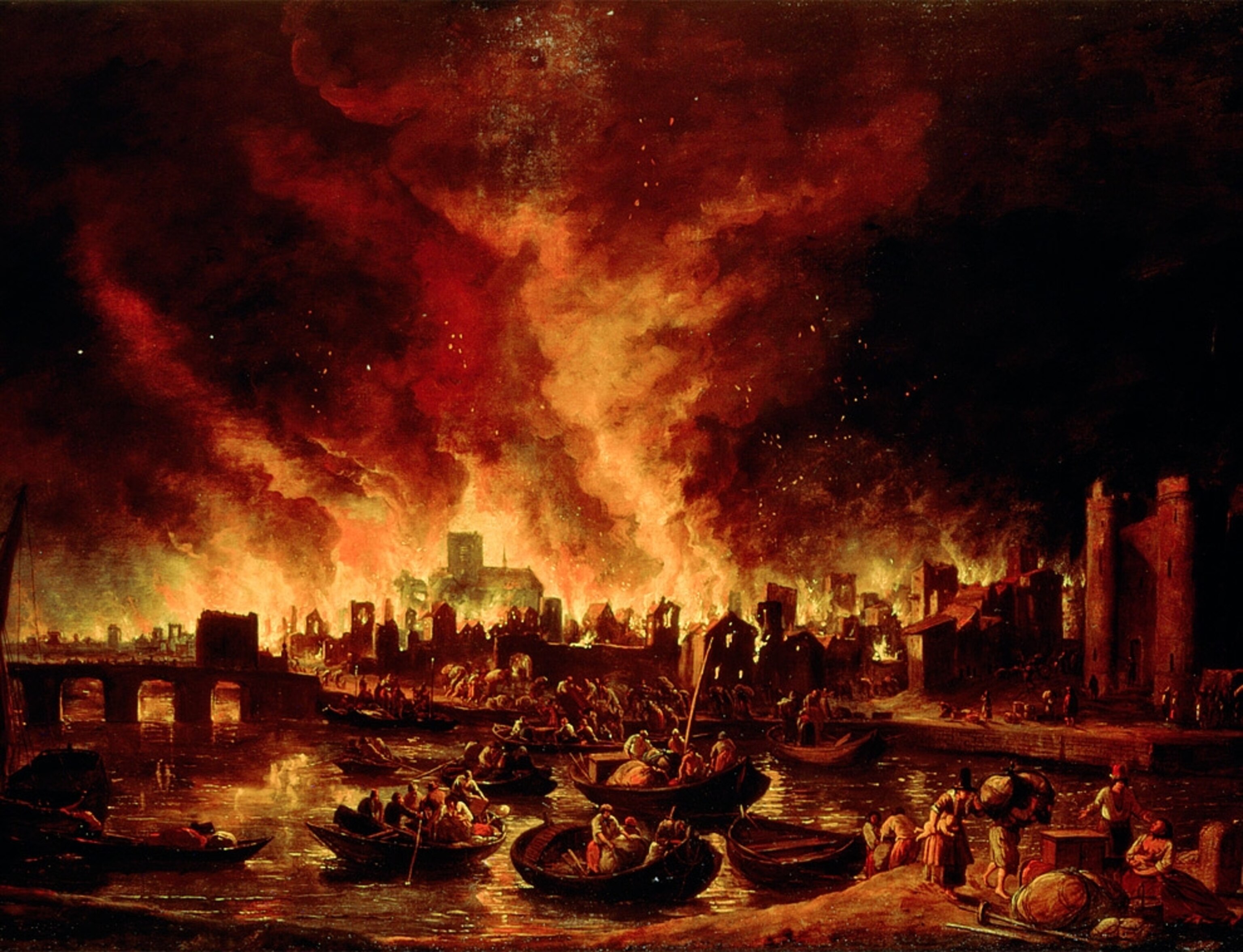 May 21 doomsday picture: the Great Fire of London, seen by some to augur Judgment Day in 1666