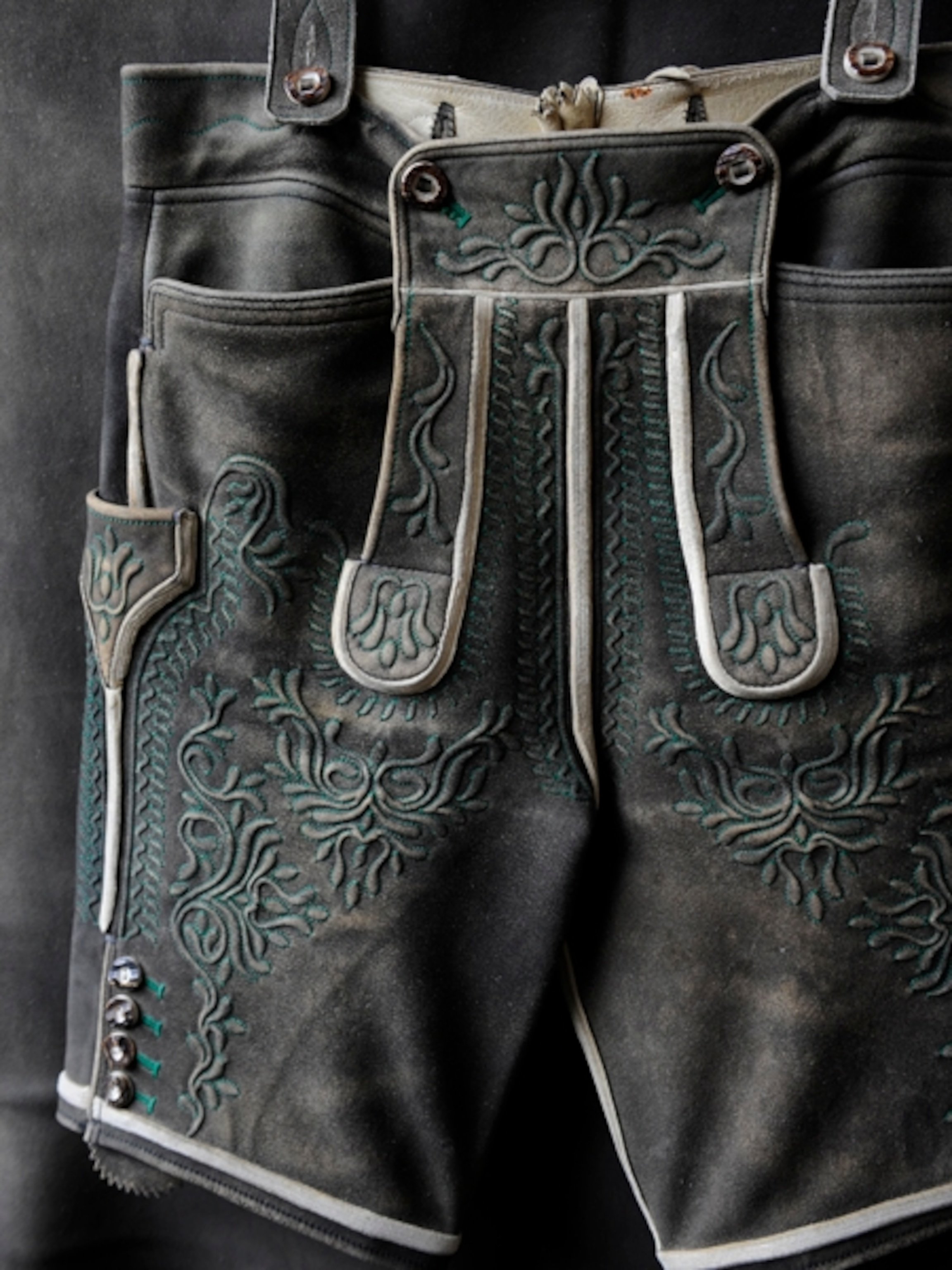 hanging pair of lederhosen