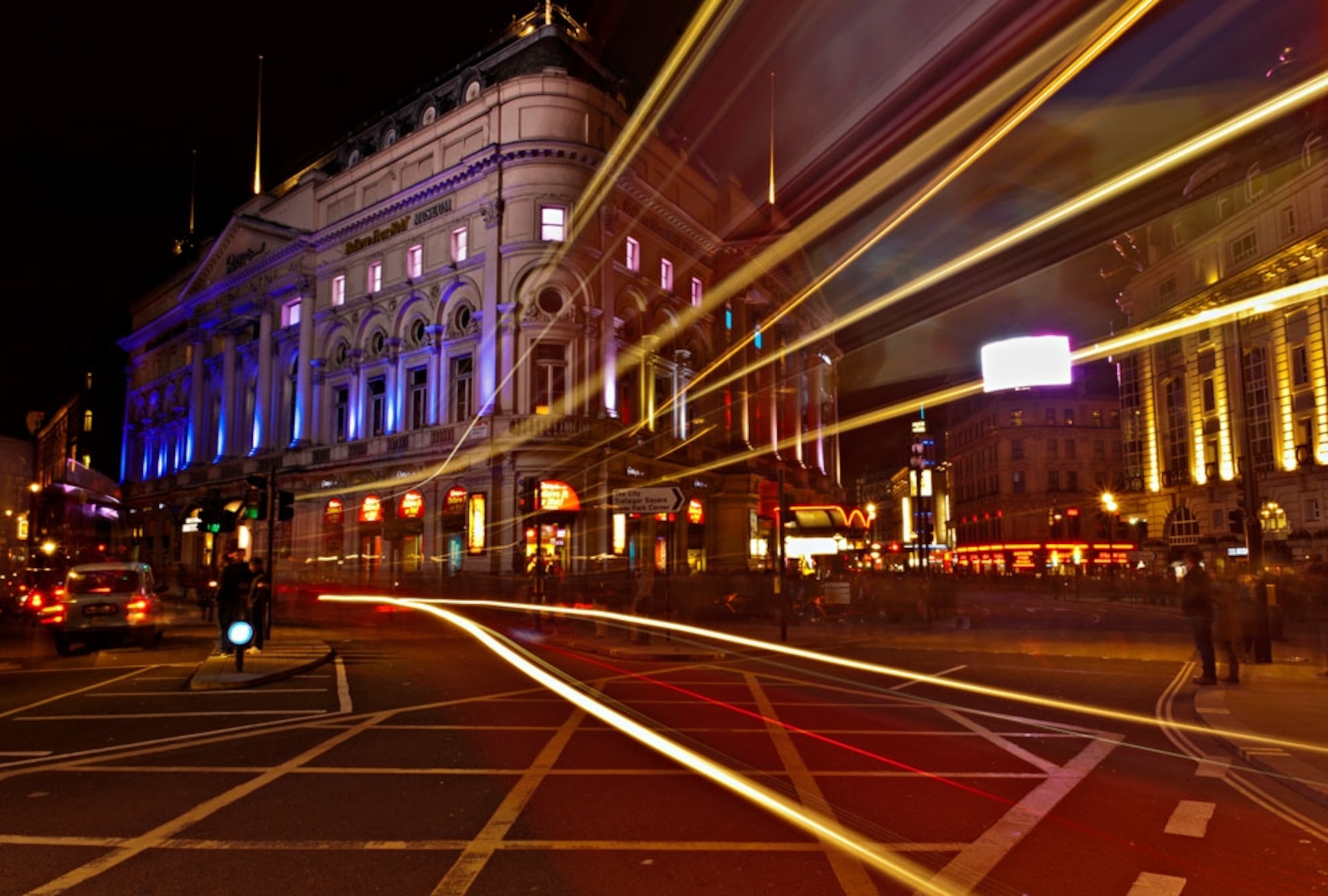 Piccadilly Circus at night