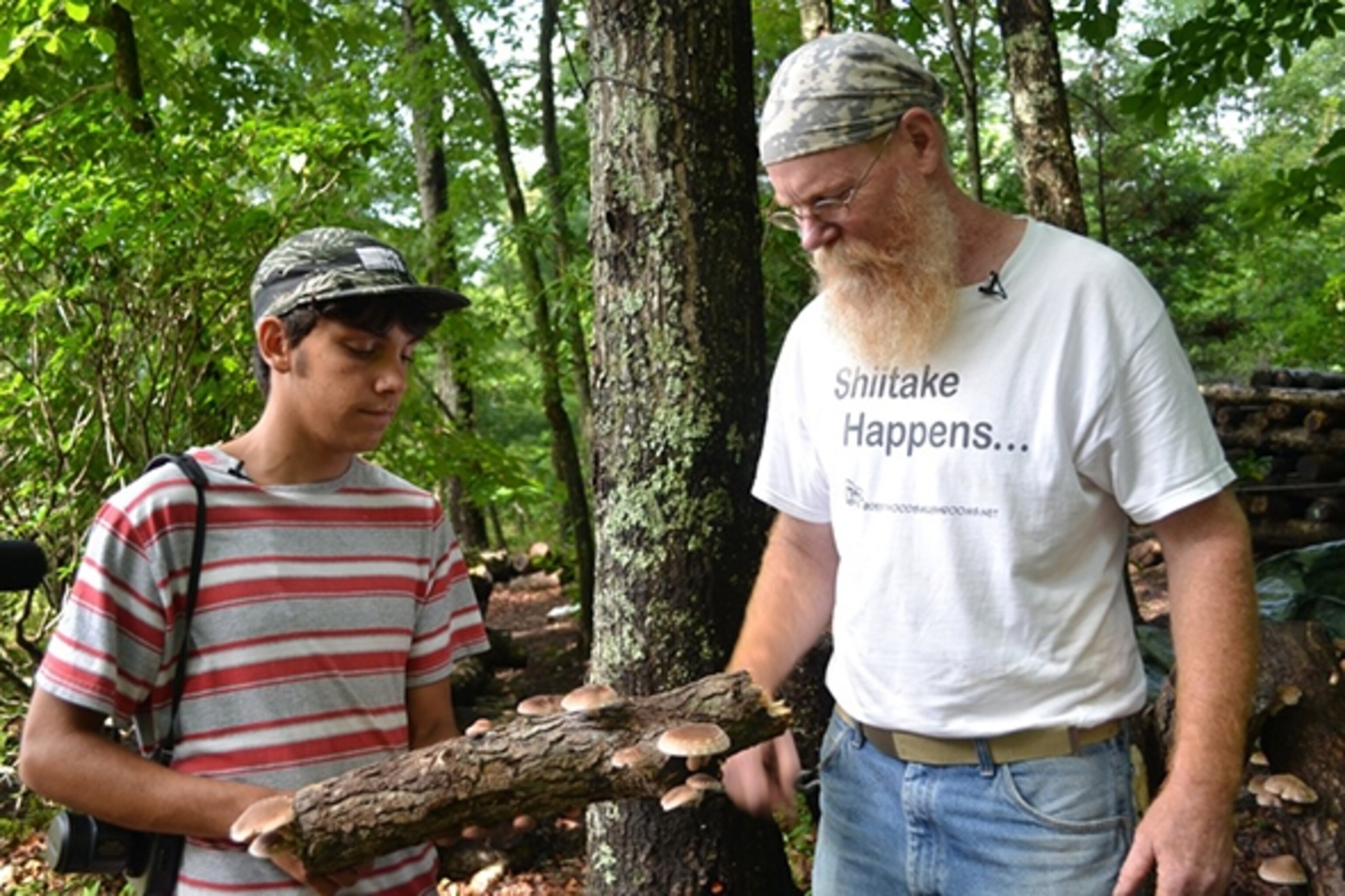 Booker and the "Mushroom Man" (Photograph by Curtis Mitchell)