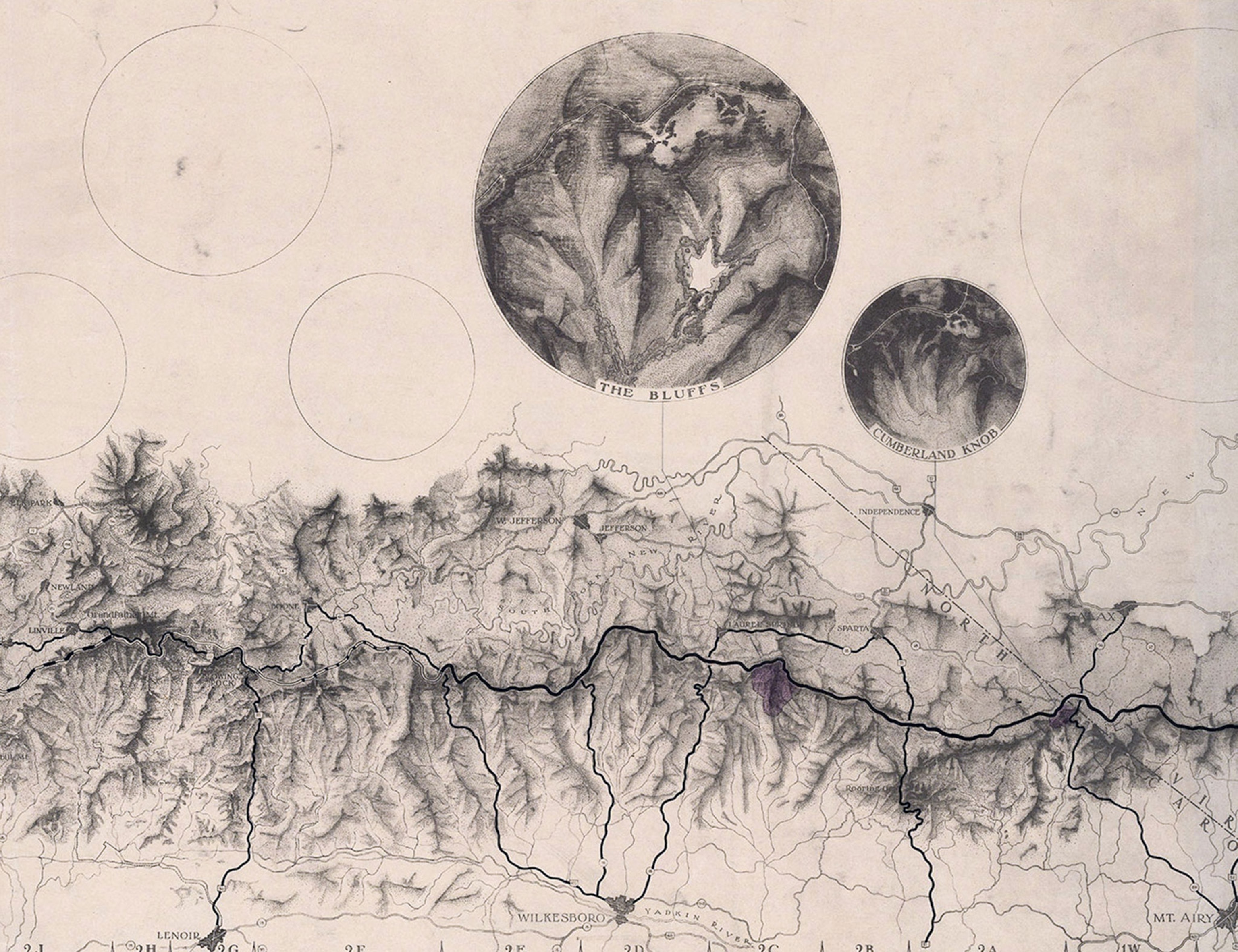 map of Blue Ridge Parkway