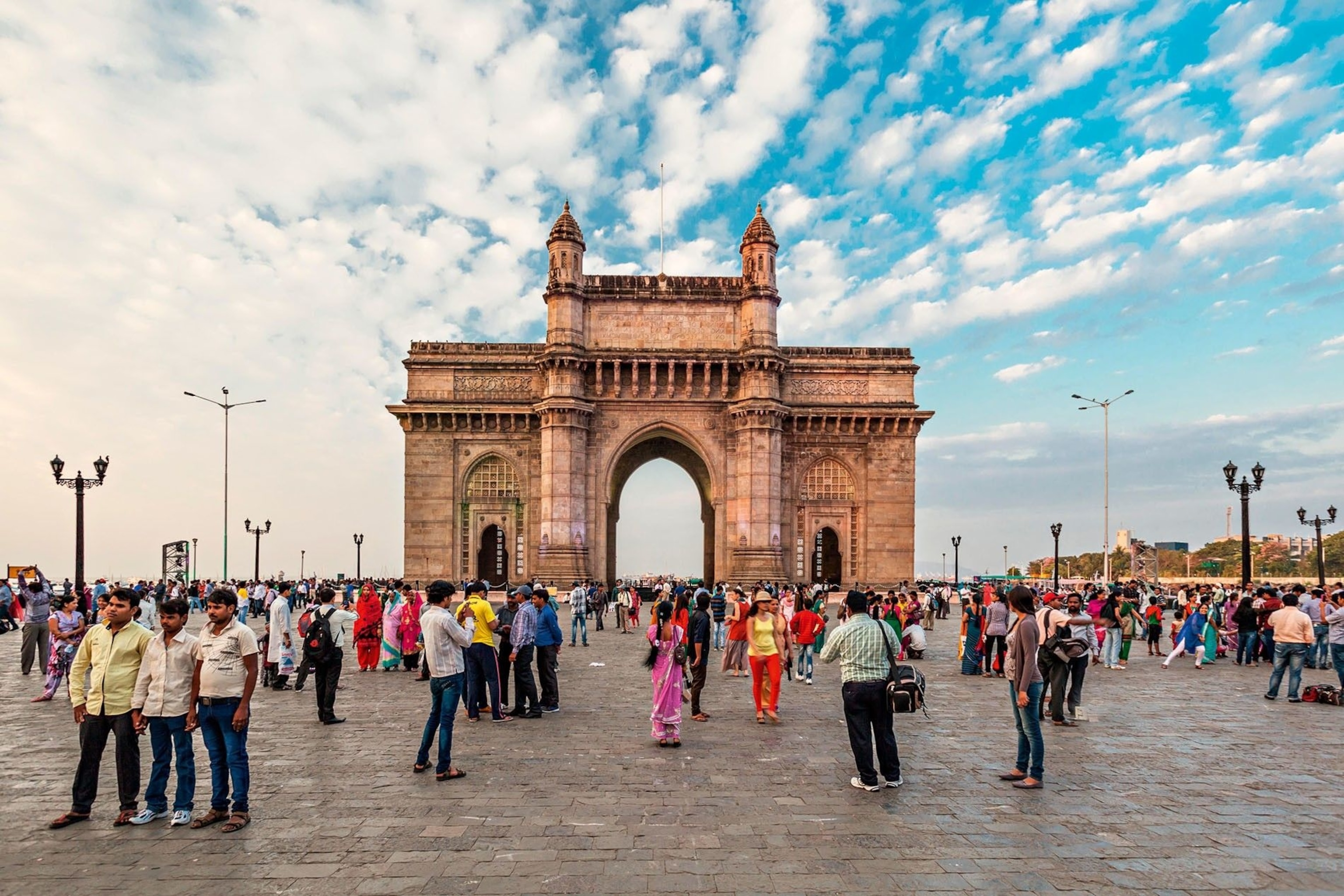 Gateway of India, in the neighbourhood of Fort, was famously built to commemorate the arrival to India of King-Emperor George V and Queen-Empress Mary, the first British monarchs to visit the country.