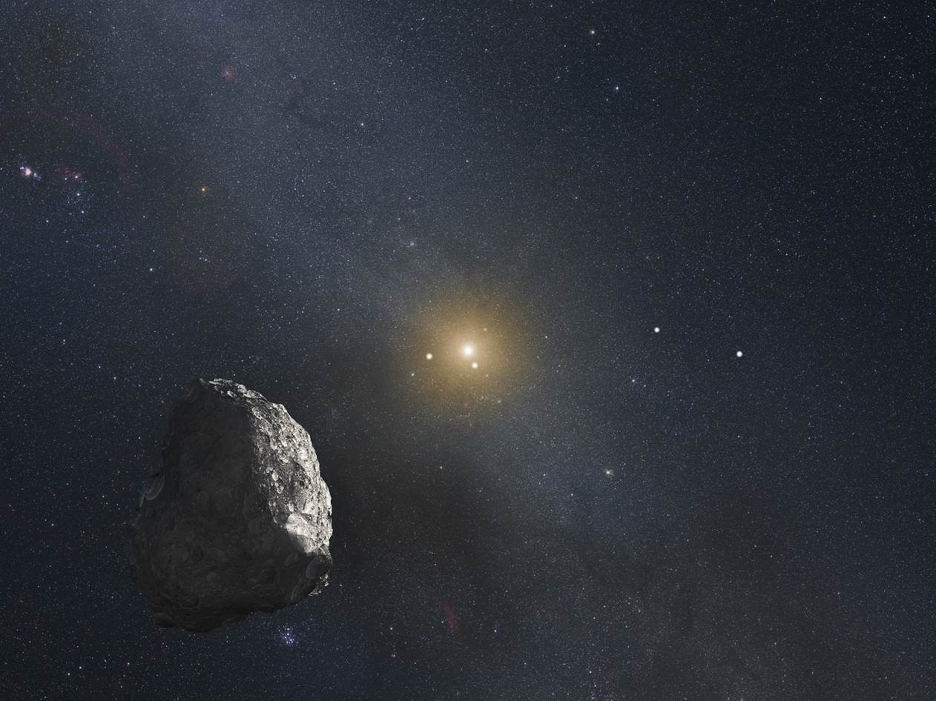 Artist conception of a Kuiper Belt object.