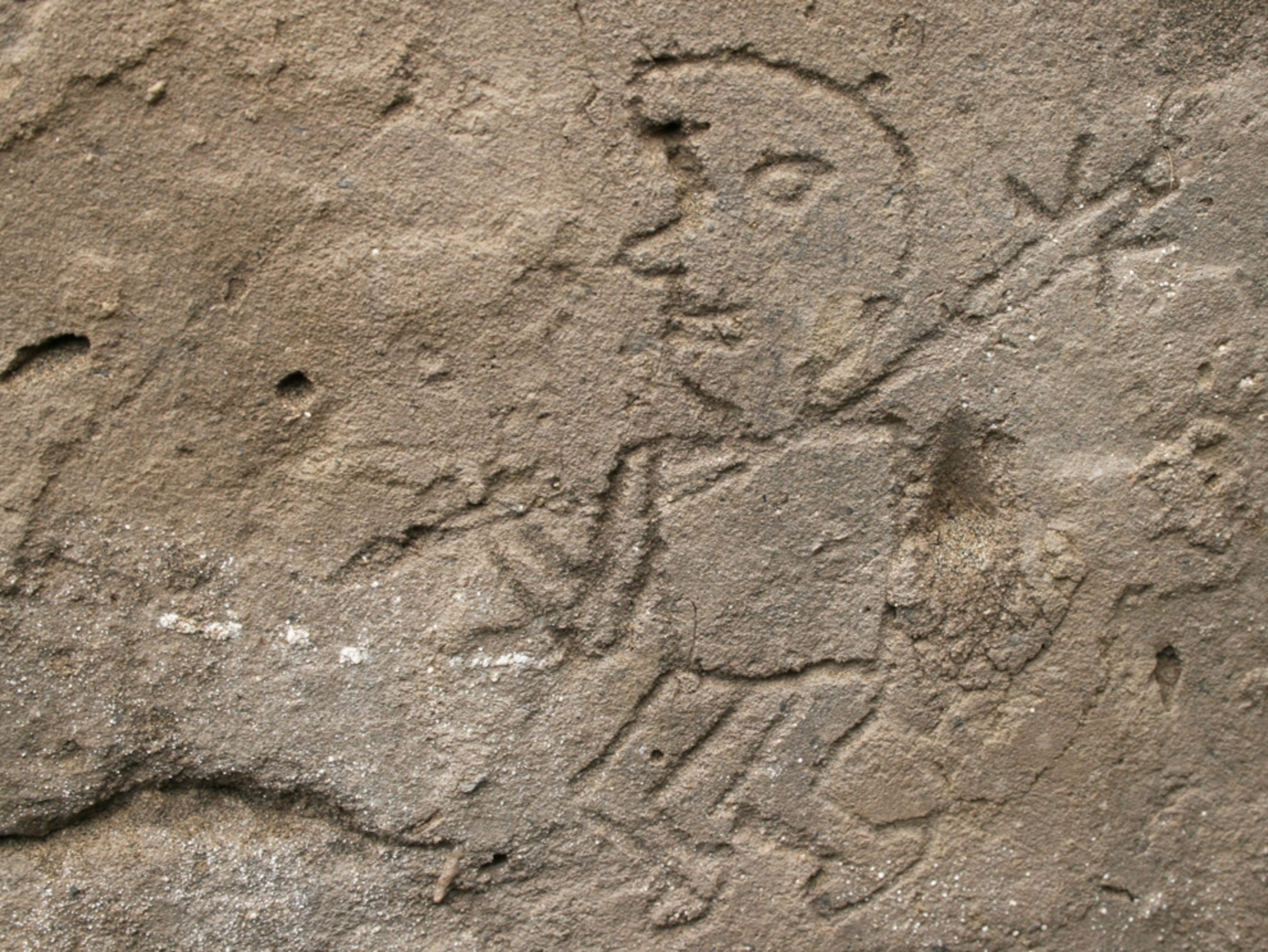 A warrior engraving.