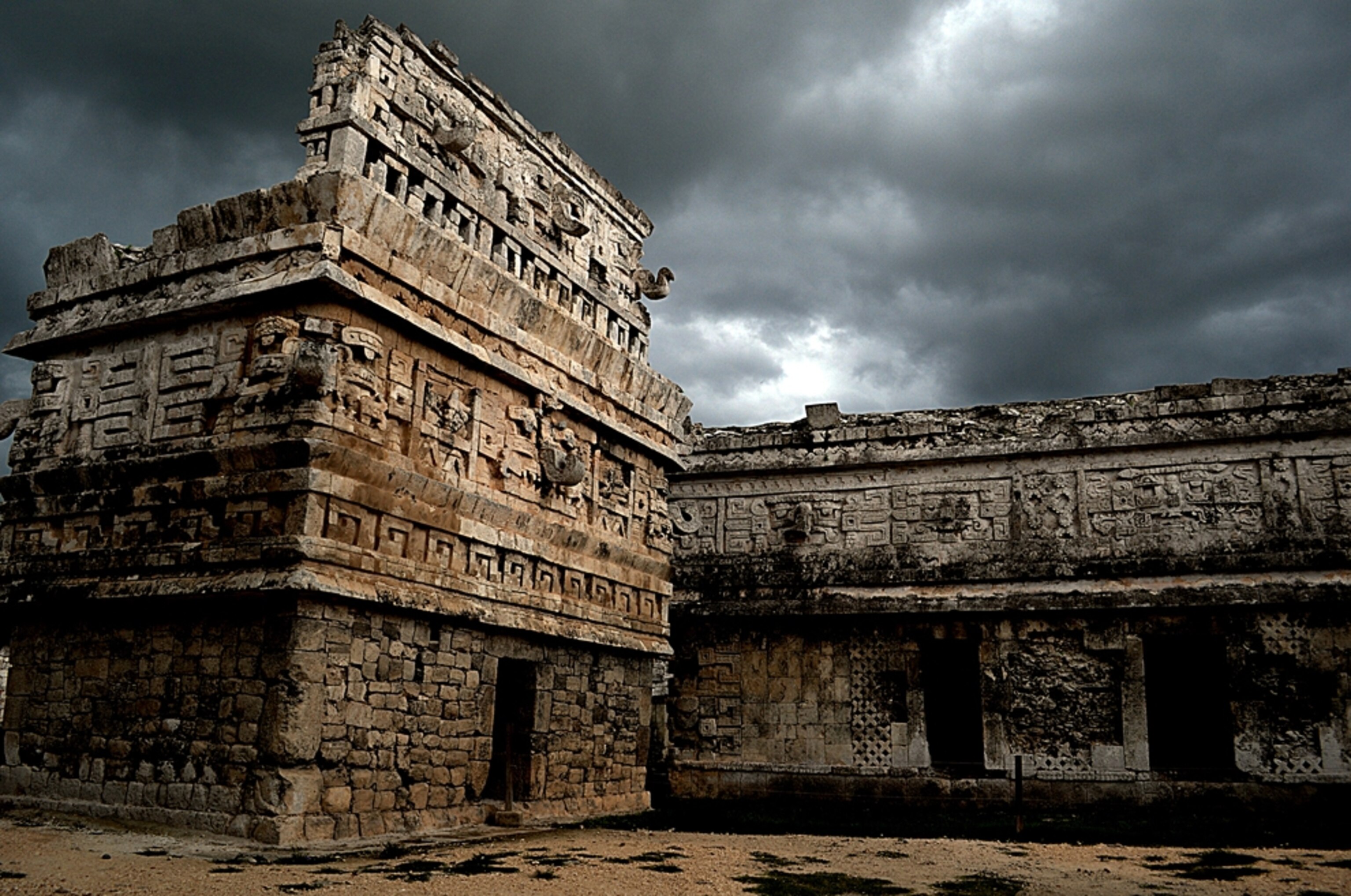 a Maya ruin, Chichen Itza, Mexico