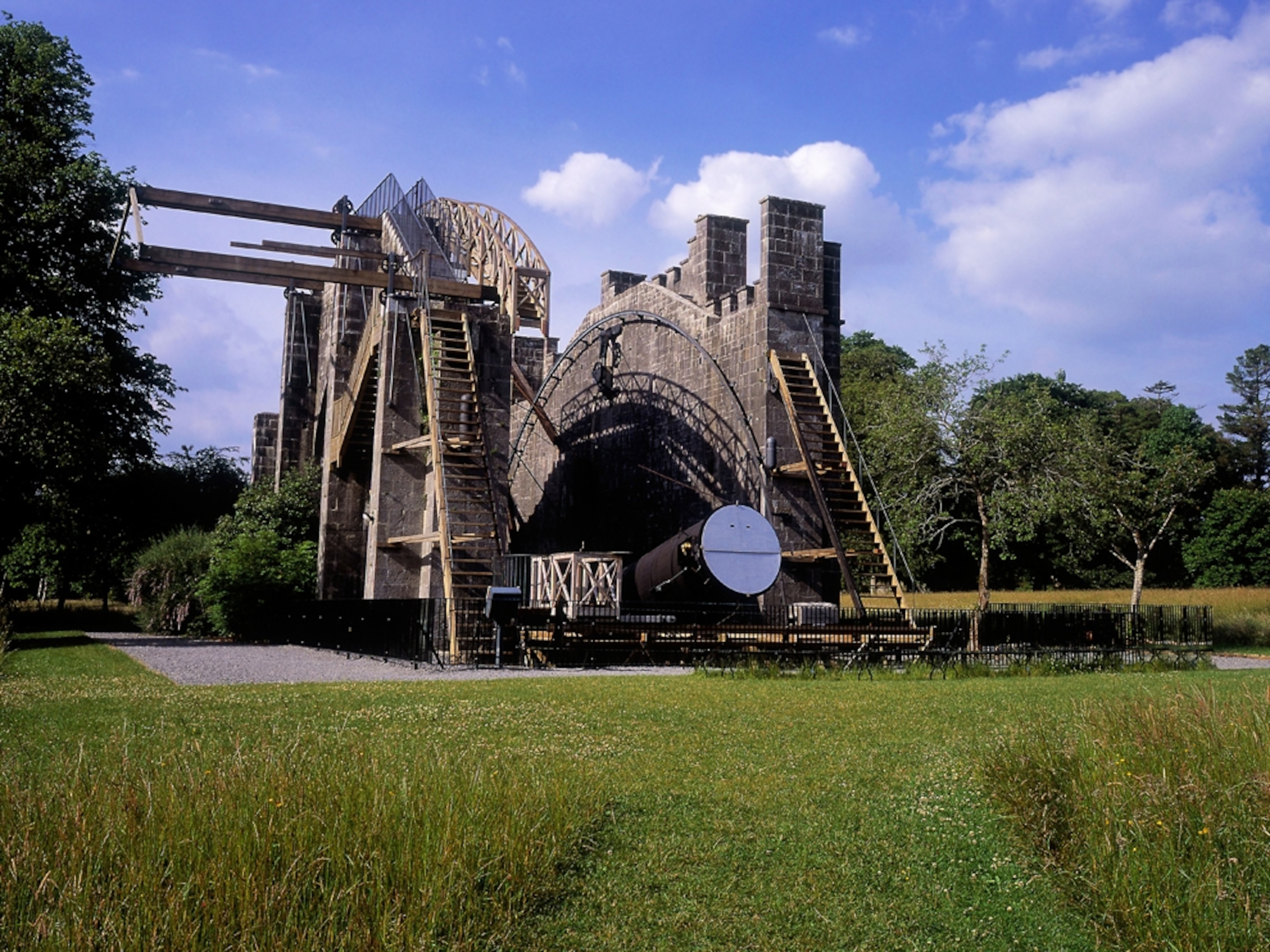 giant telescope at Birr Castle in County Offaly, Ireland