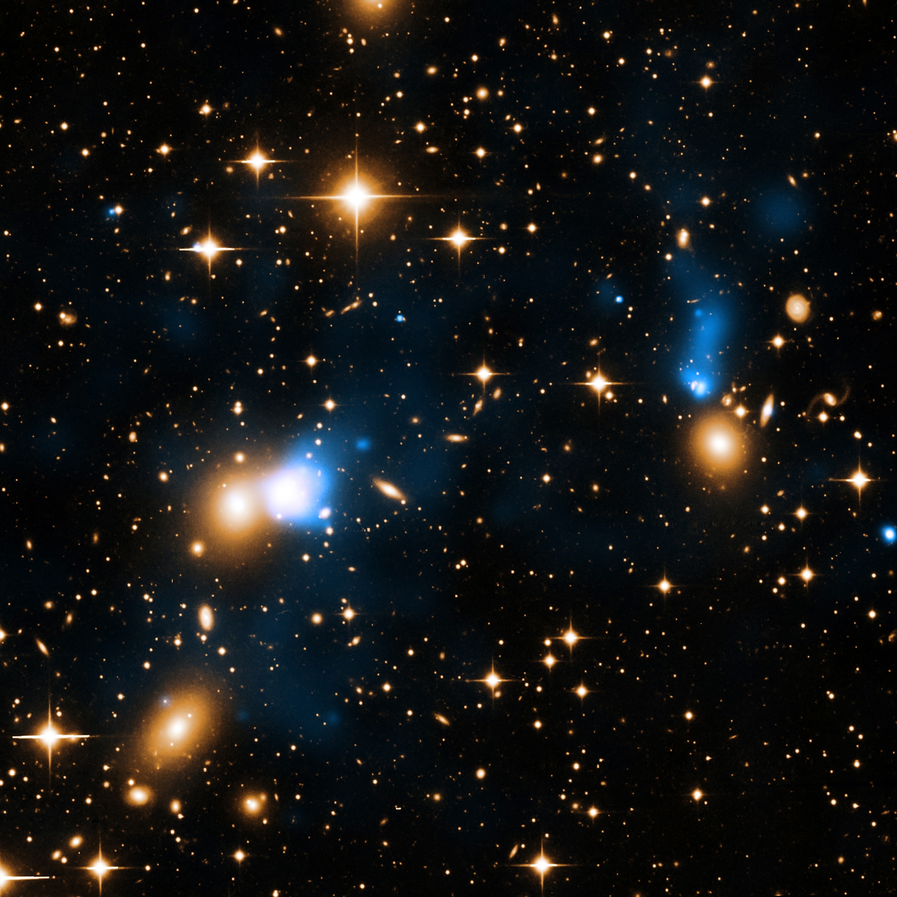 a galaxy cluster