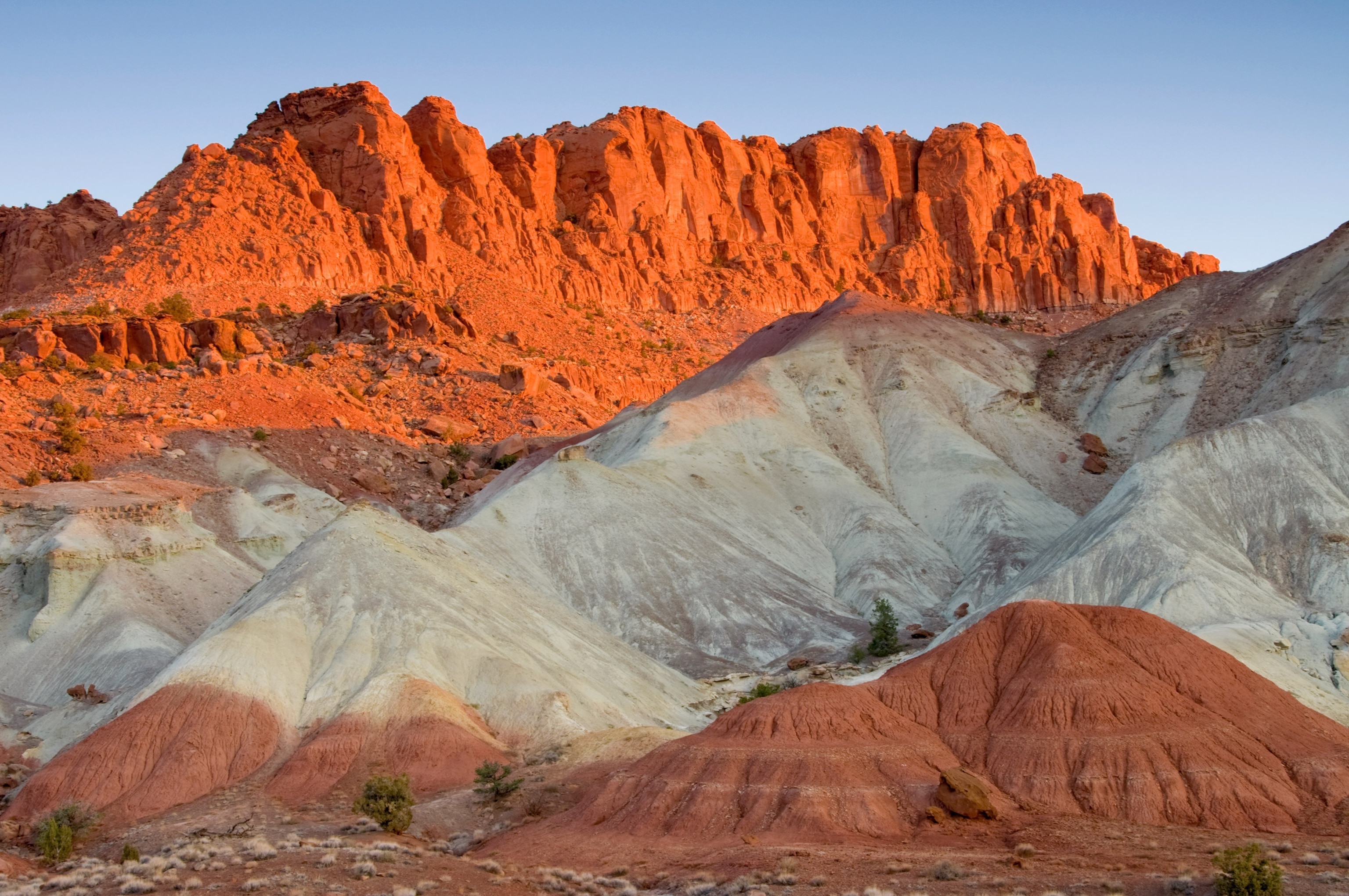 rock formations in Capital Reef National Park, Utah