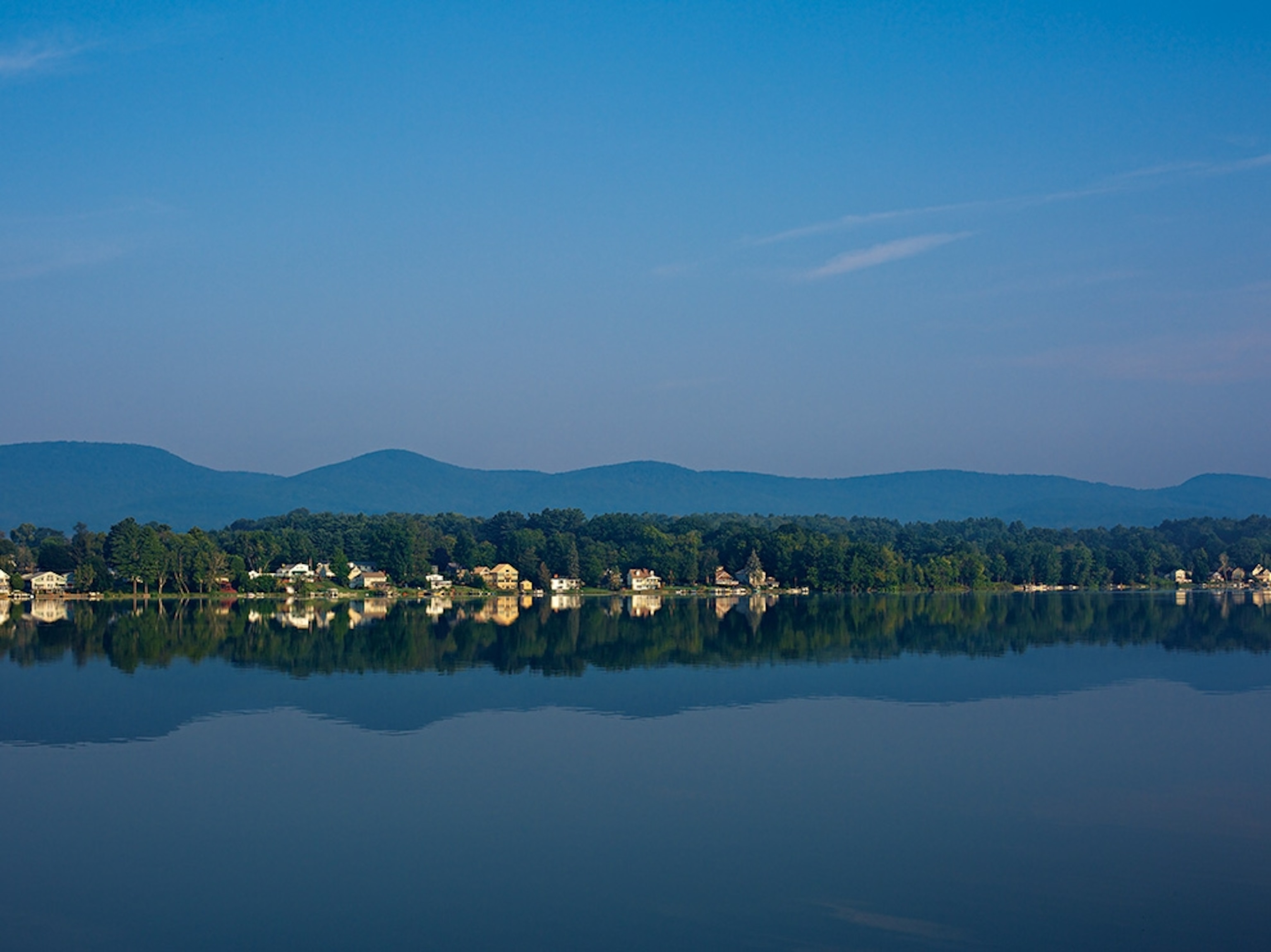 Pontoosuc Lake in Pittsfield, Massachusetts