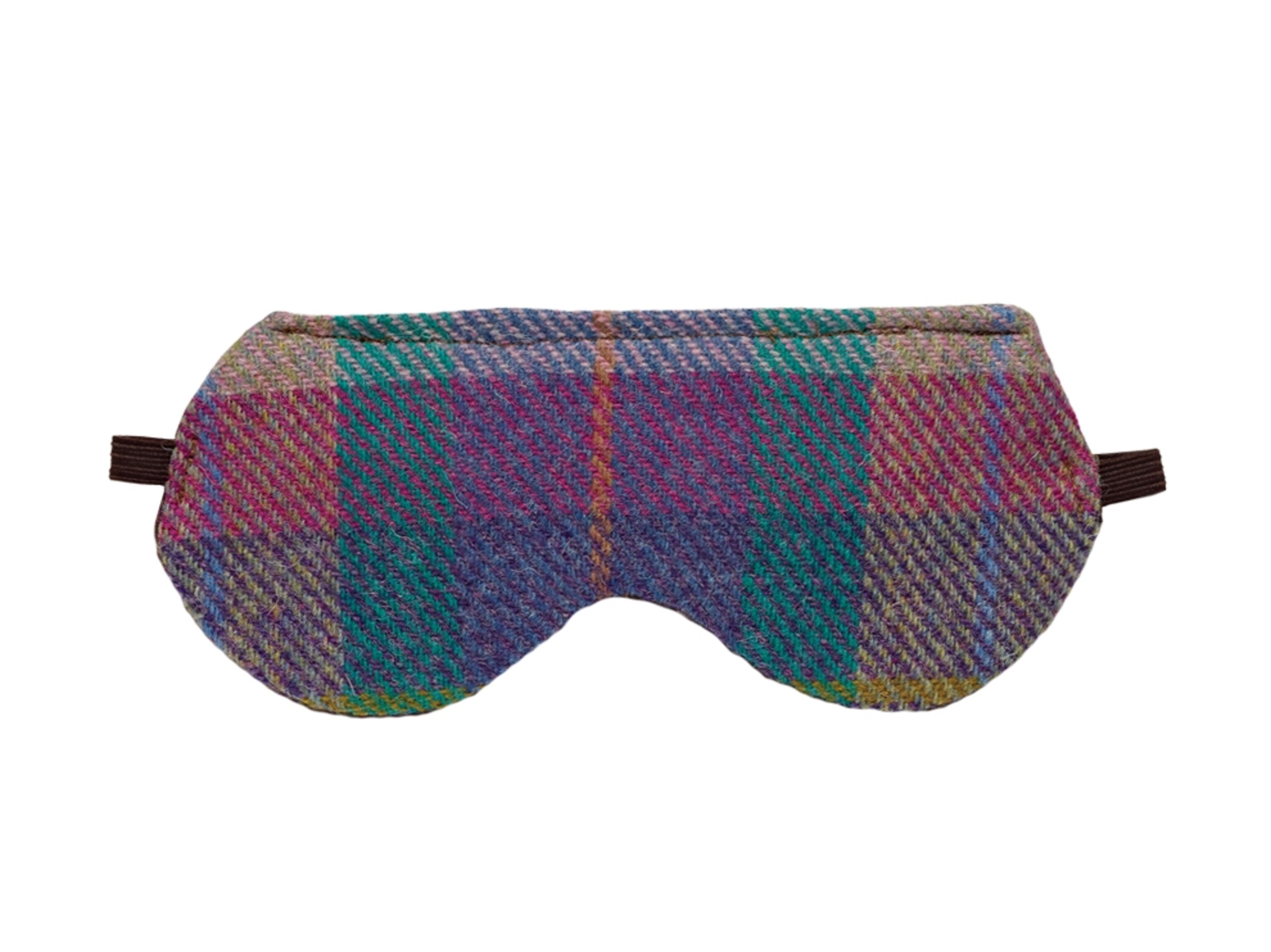 a Harris Tweed sleep mask made in Scotland