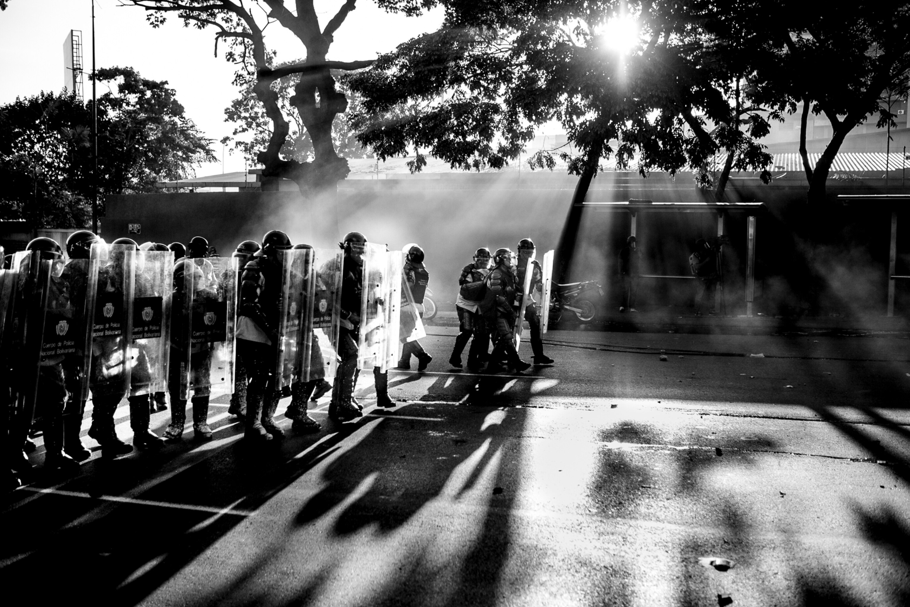 a street demonstration