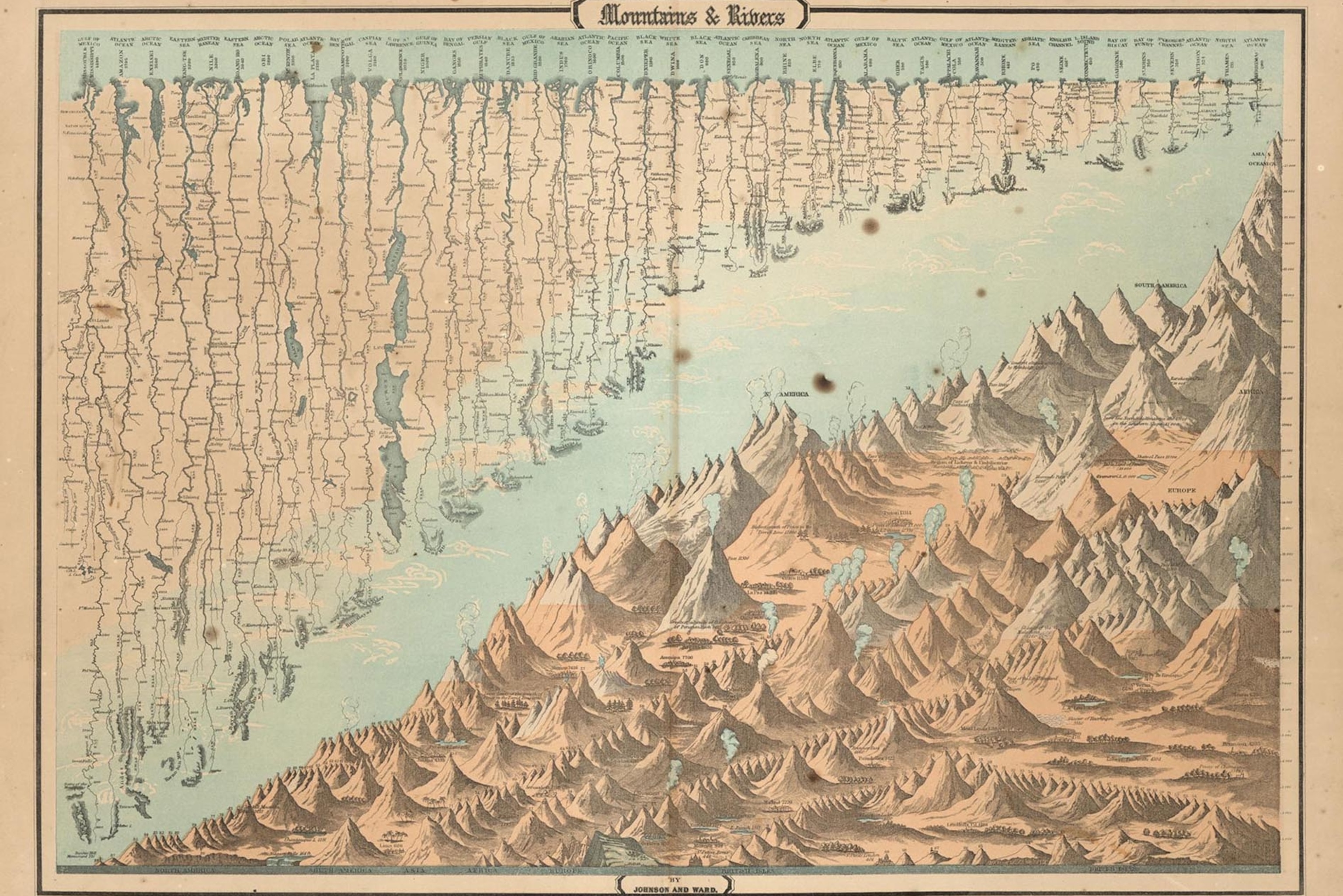 Map Shows Every River That Flows - 01 Mississippi River Watershed 3x2