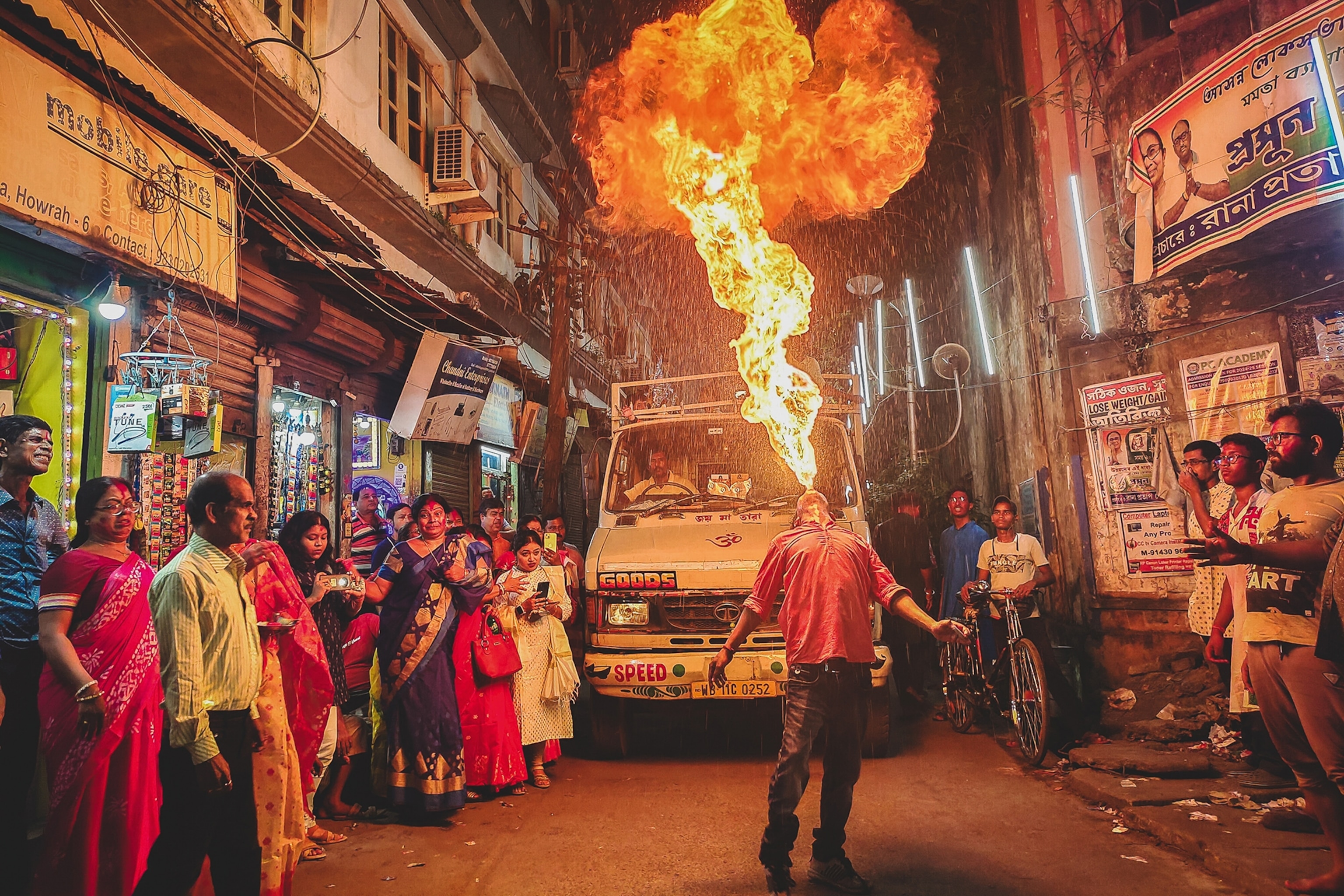 street festival scene in India