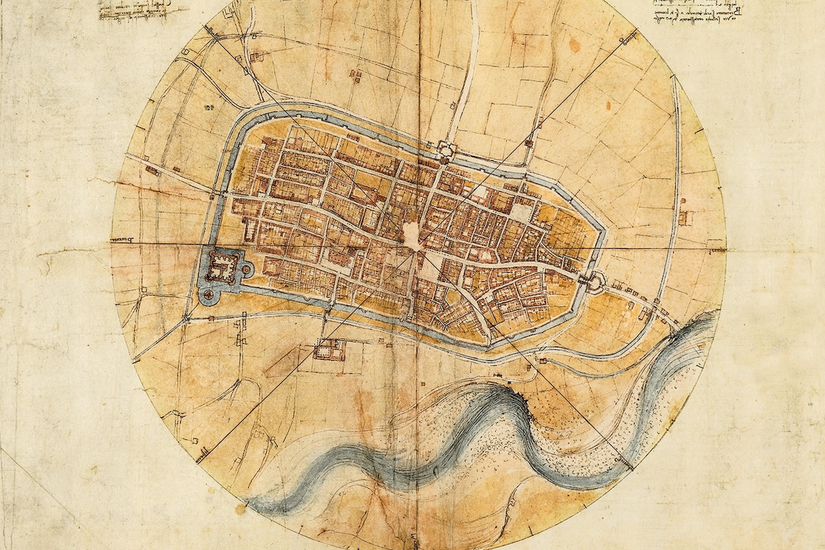Leonardo da Vinci's Imola Plan changed mapping from art to science