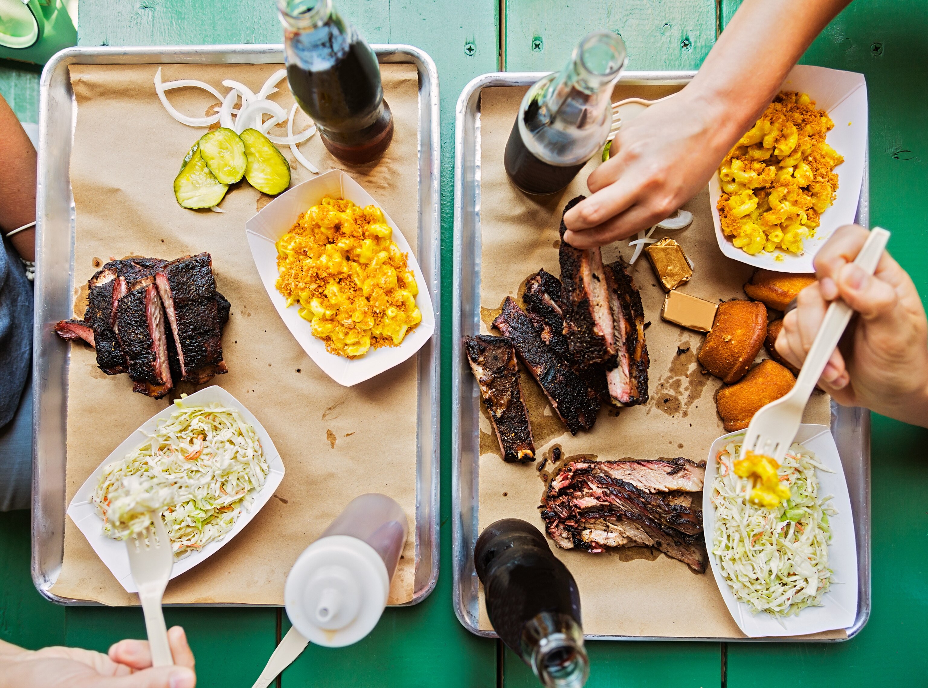 people sharing barbecue