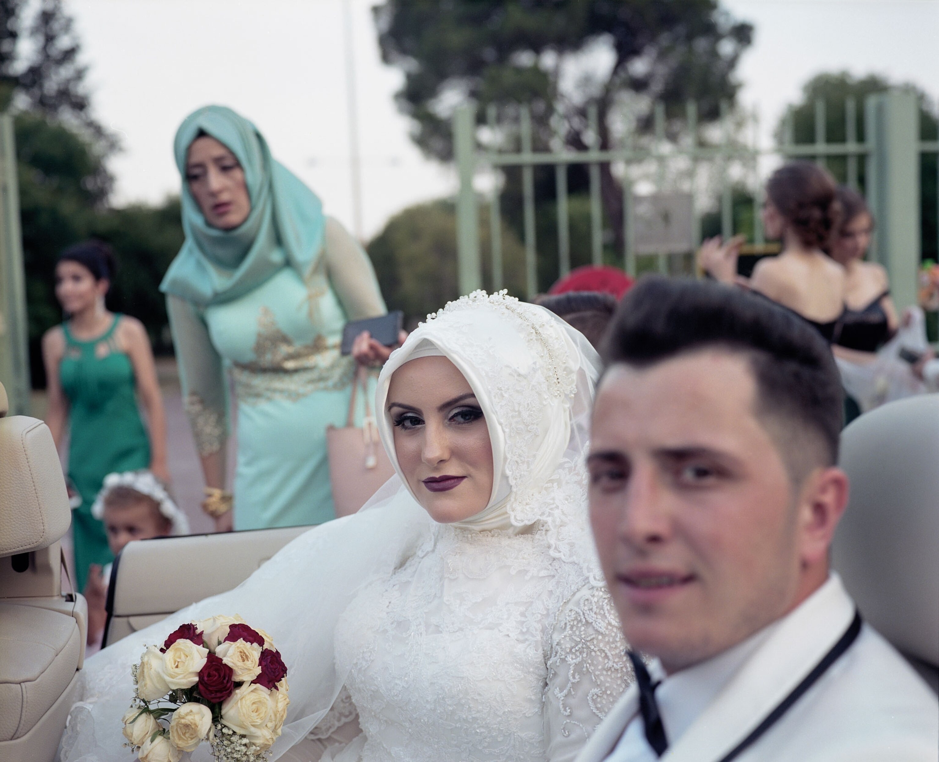 a Pomak couple in Greece after their wedding