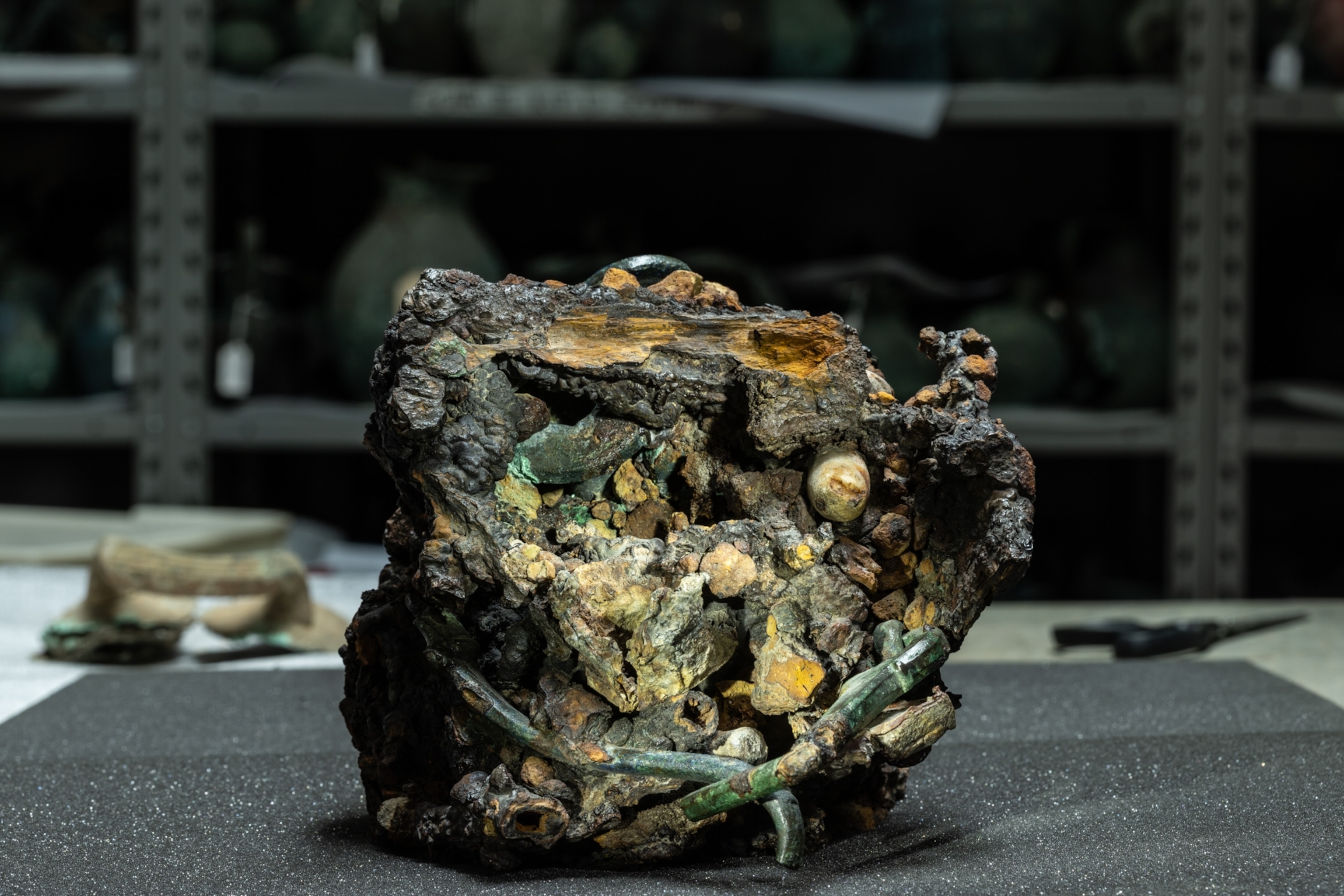 A conglomerate of old artifacts