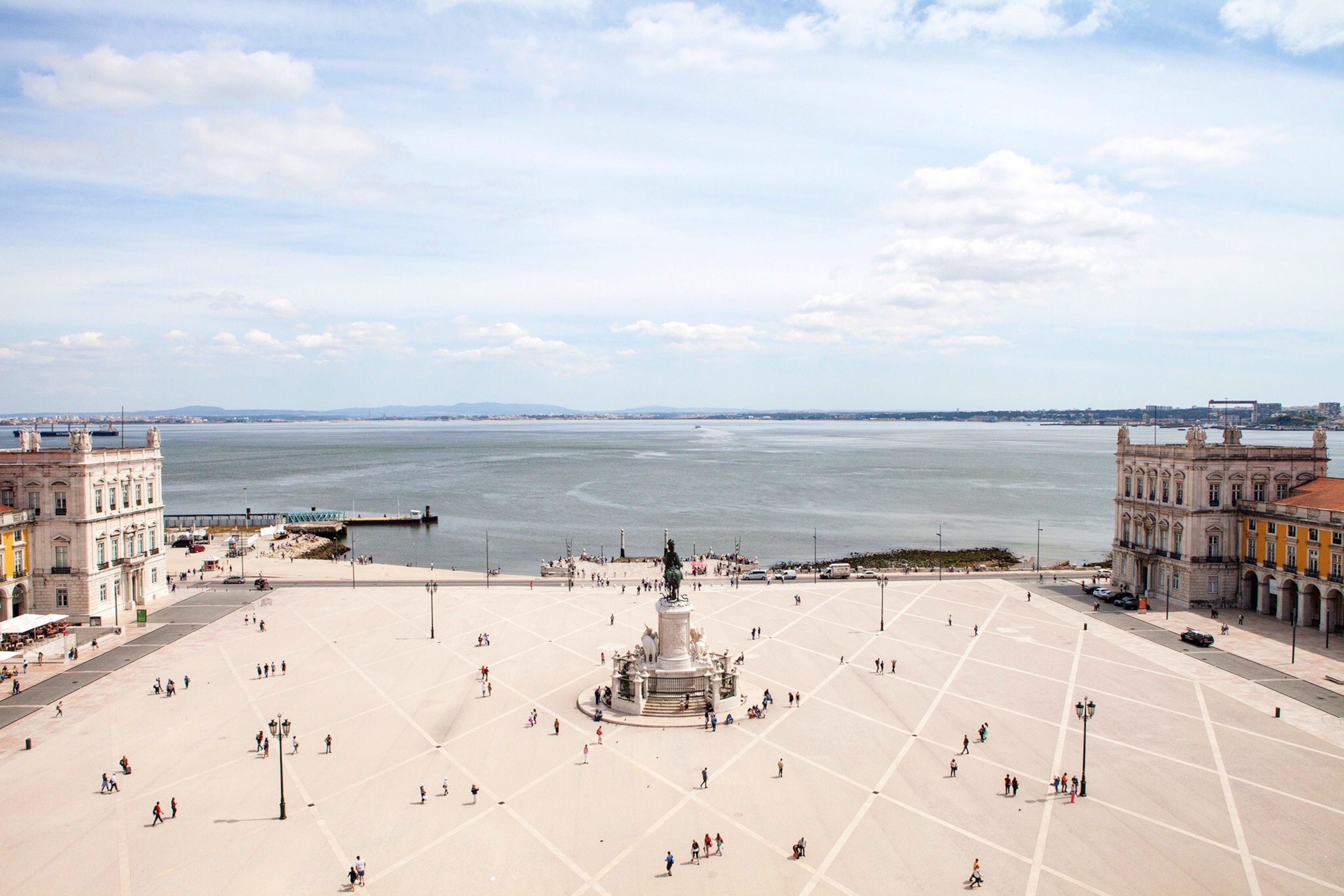 the Square of Commerce in Lisbon, Portugal