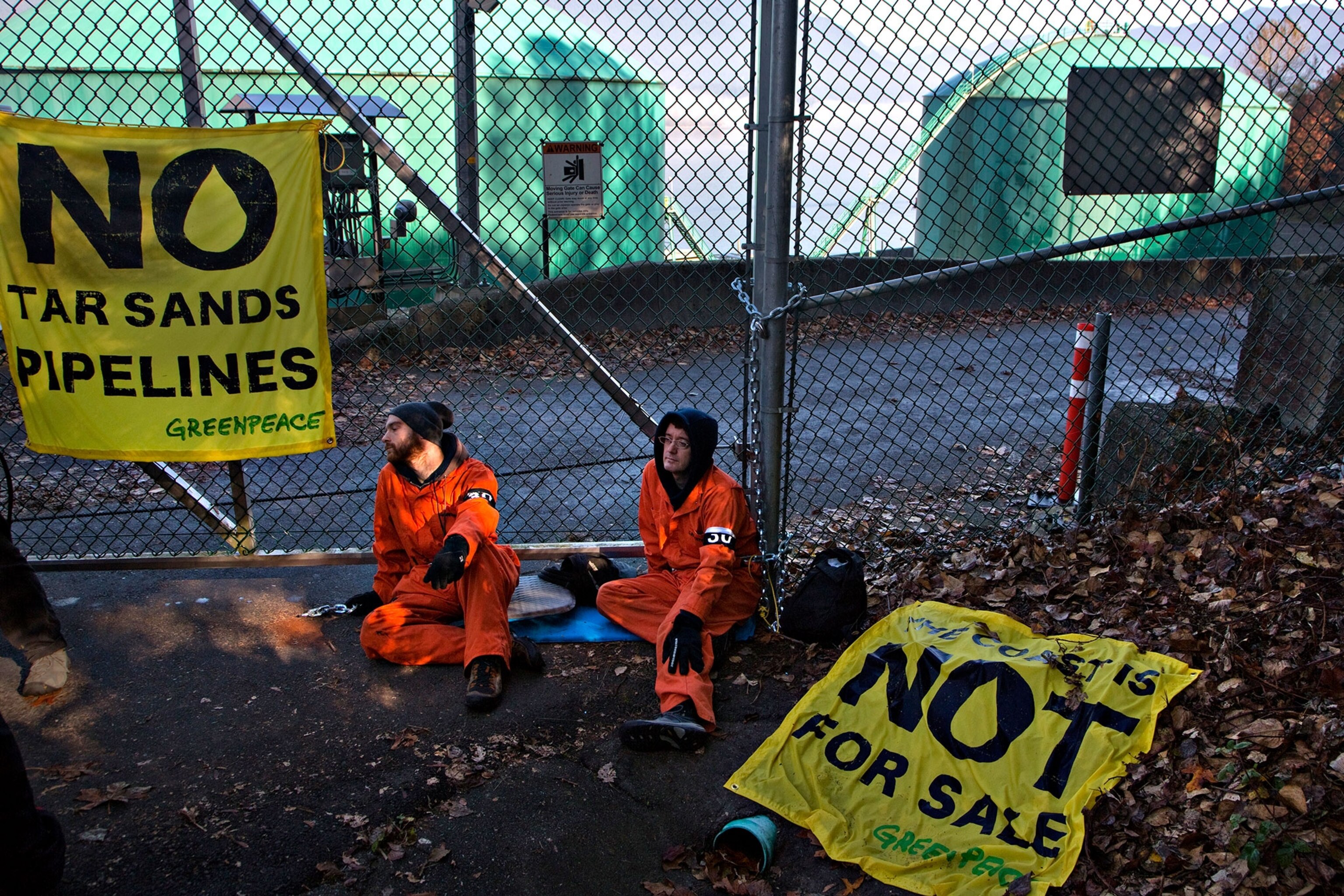 Greenpeace protestors