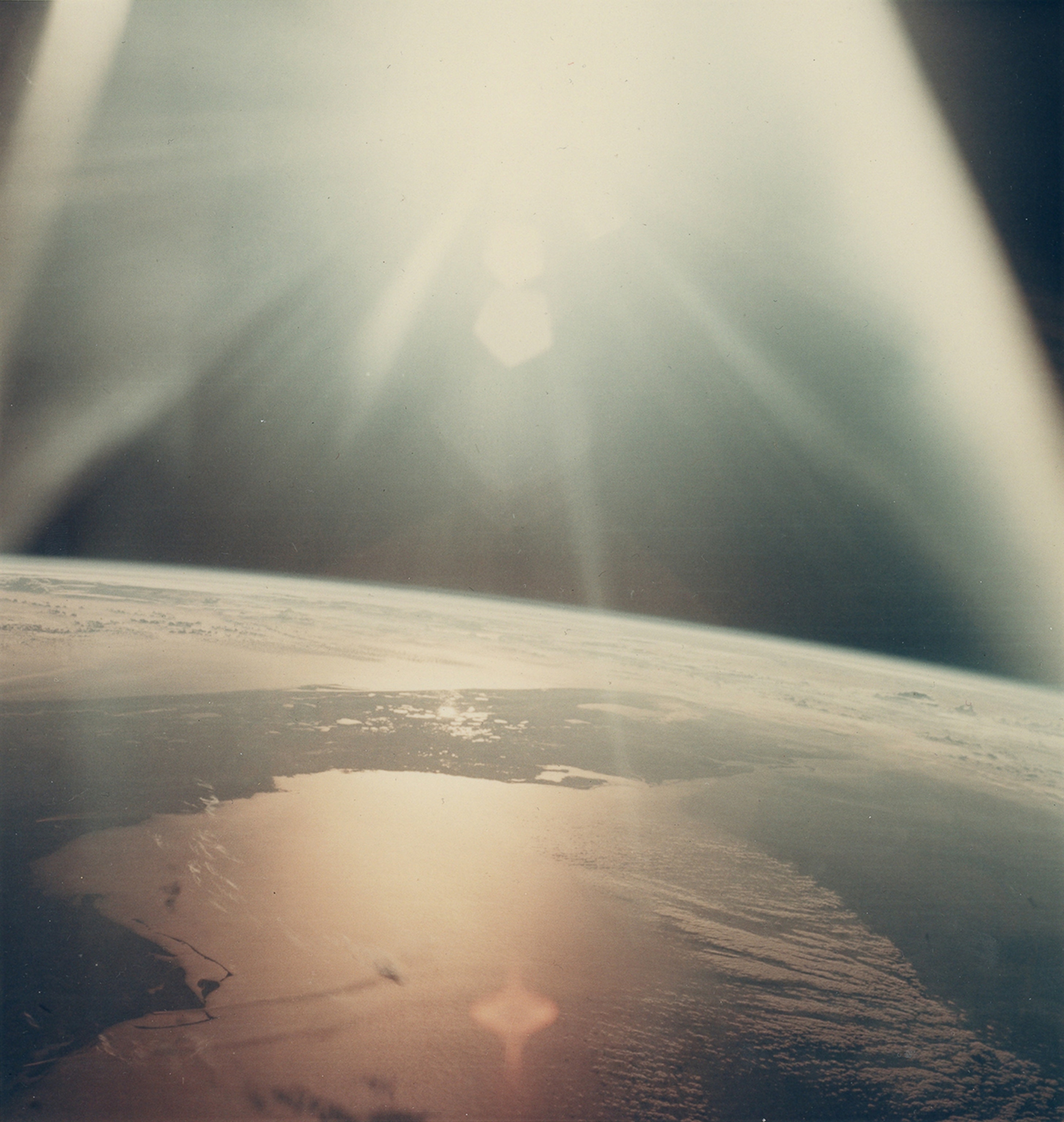 the Florida peninsula from the Apollo 7 in 1968