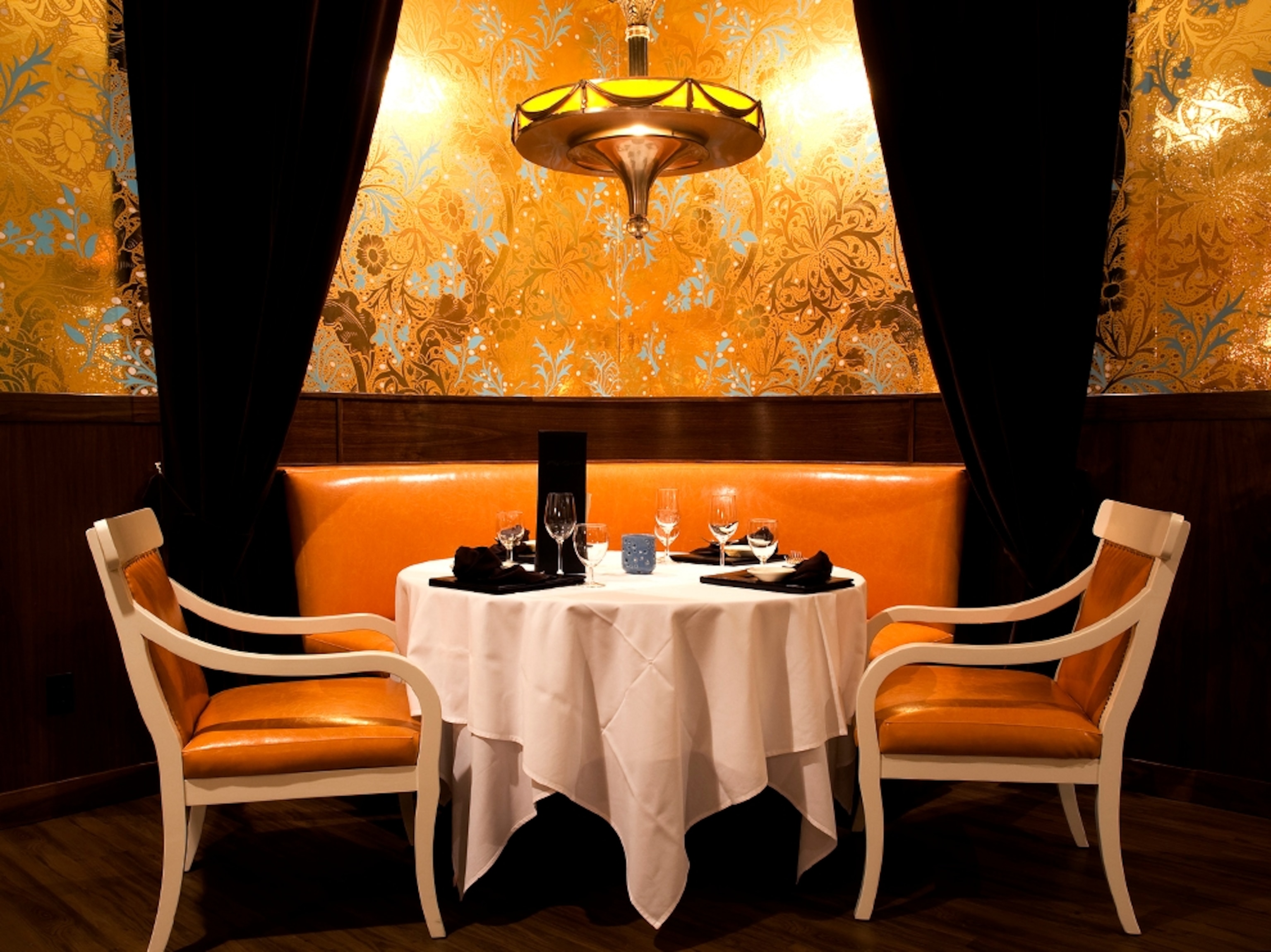 a table set for two at Red Bird in Missoula, Montana