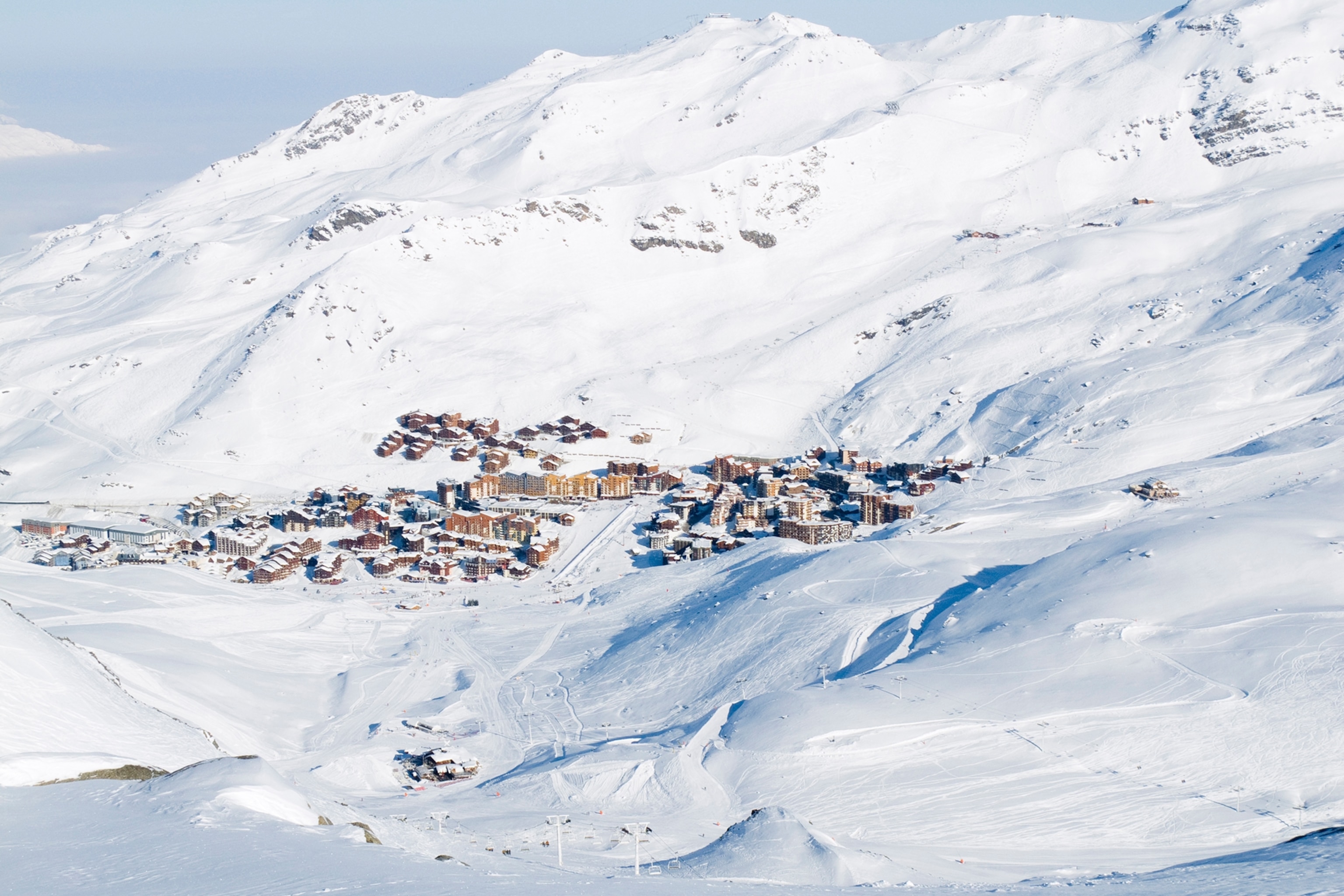 a mountain resort in the alps