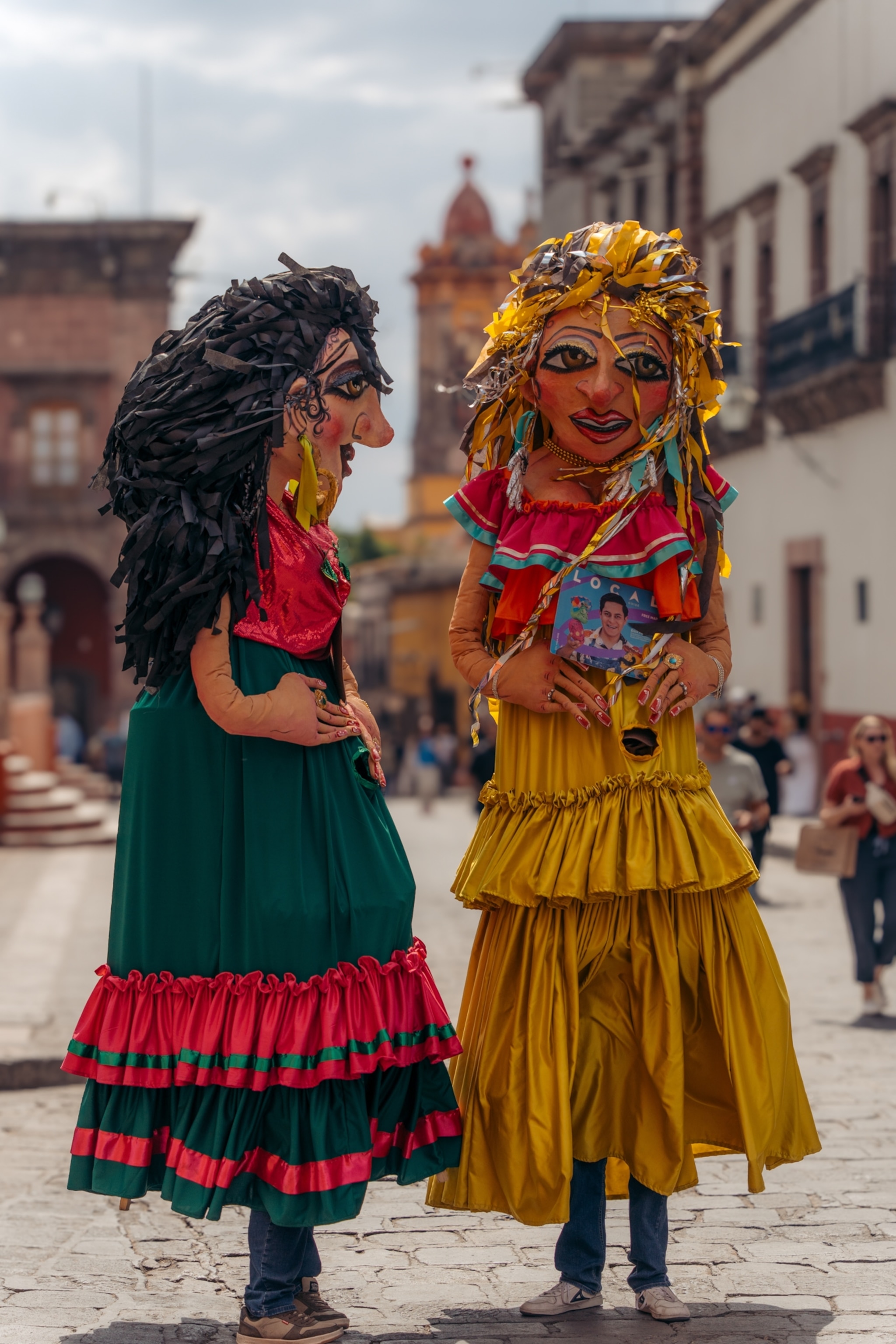 Street dancers in San Miguel de Allende