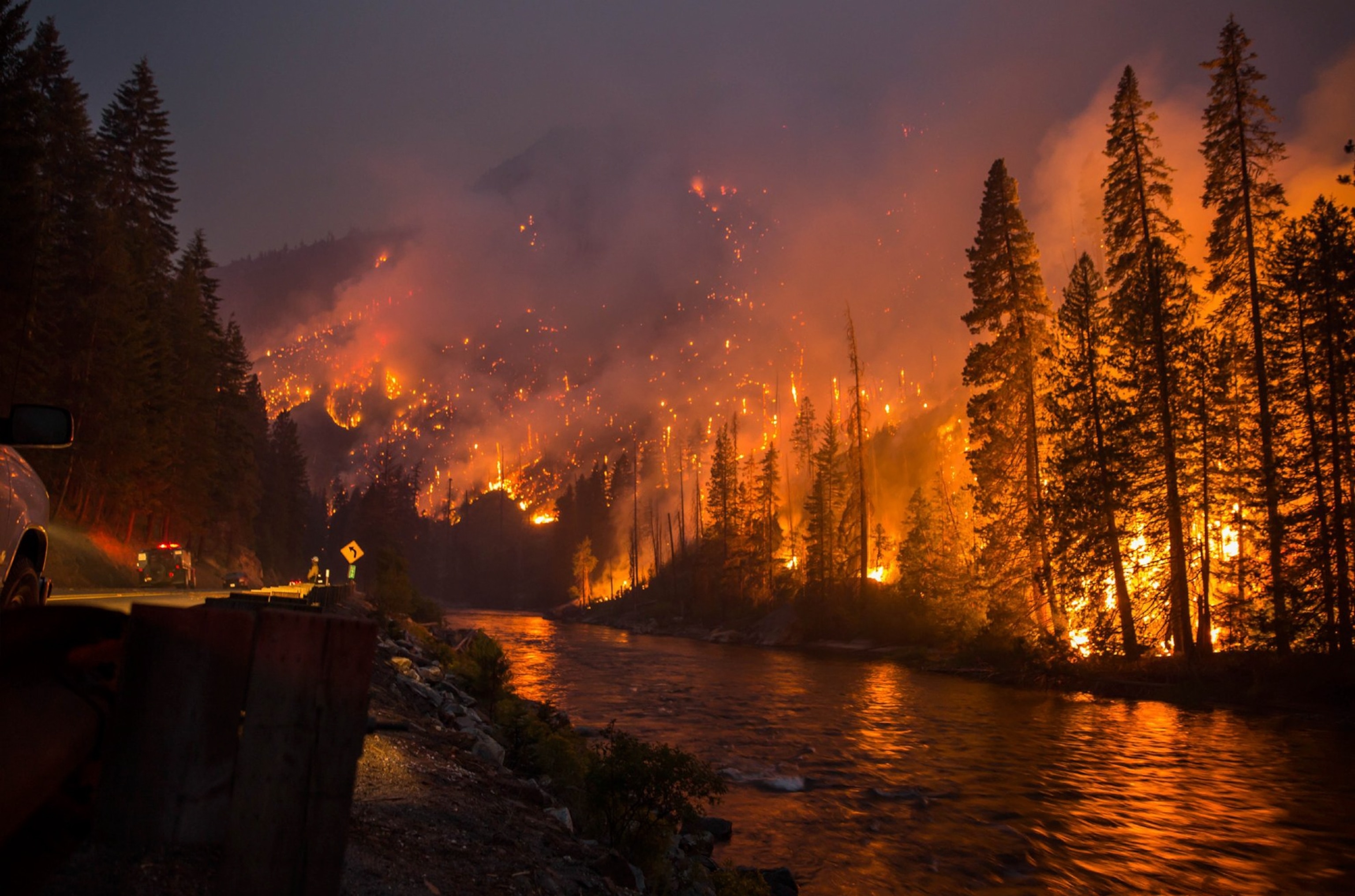 Chiwaukum Creek Fire in Washington.