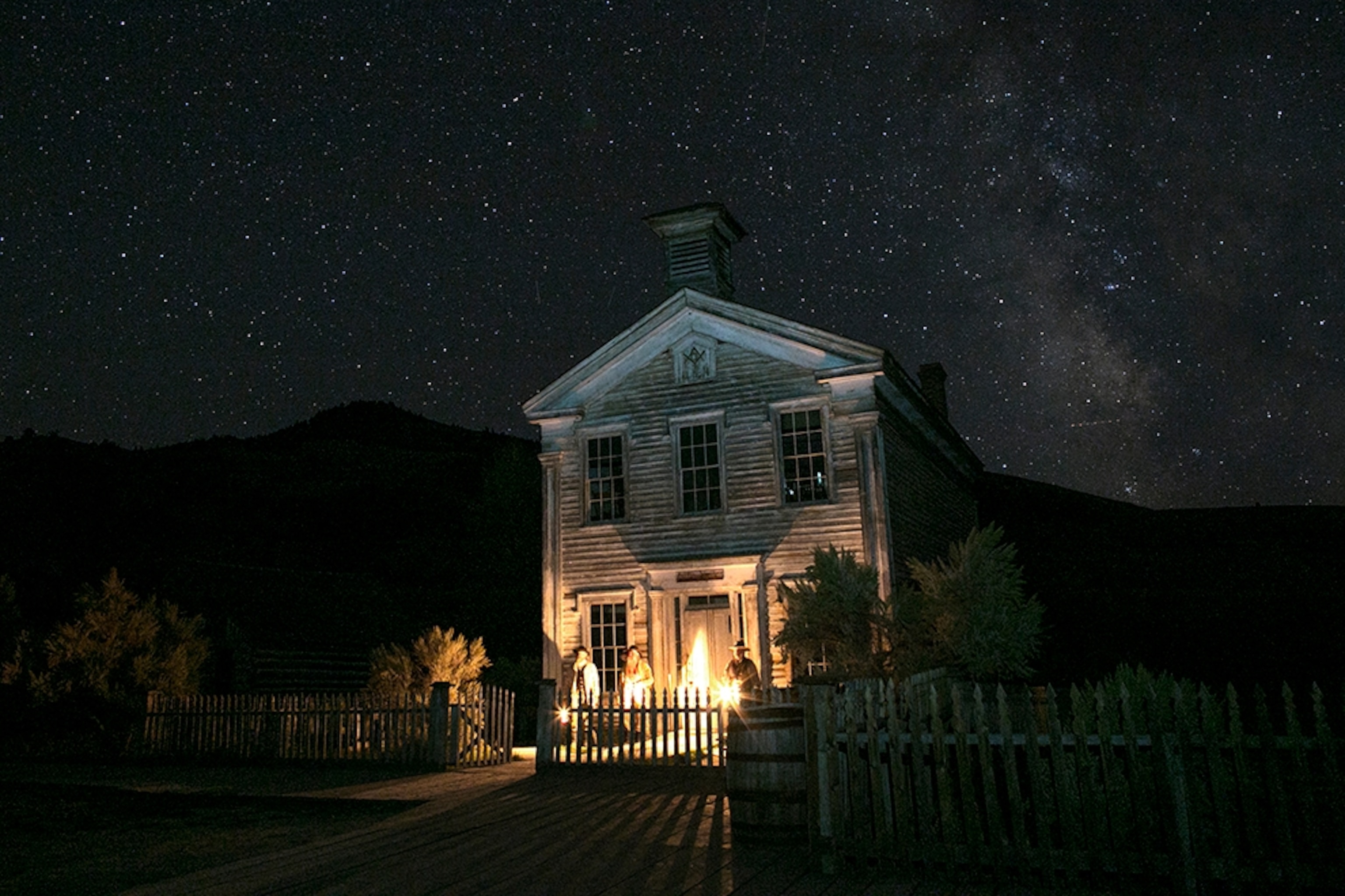 the Milky Way above Bannack State Park