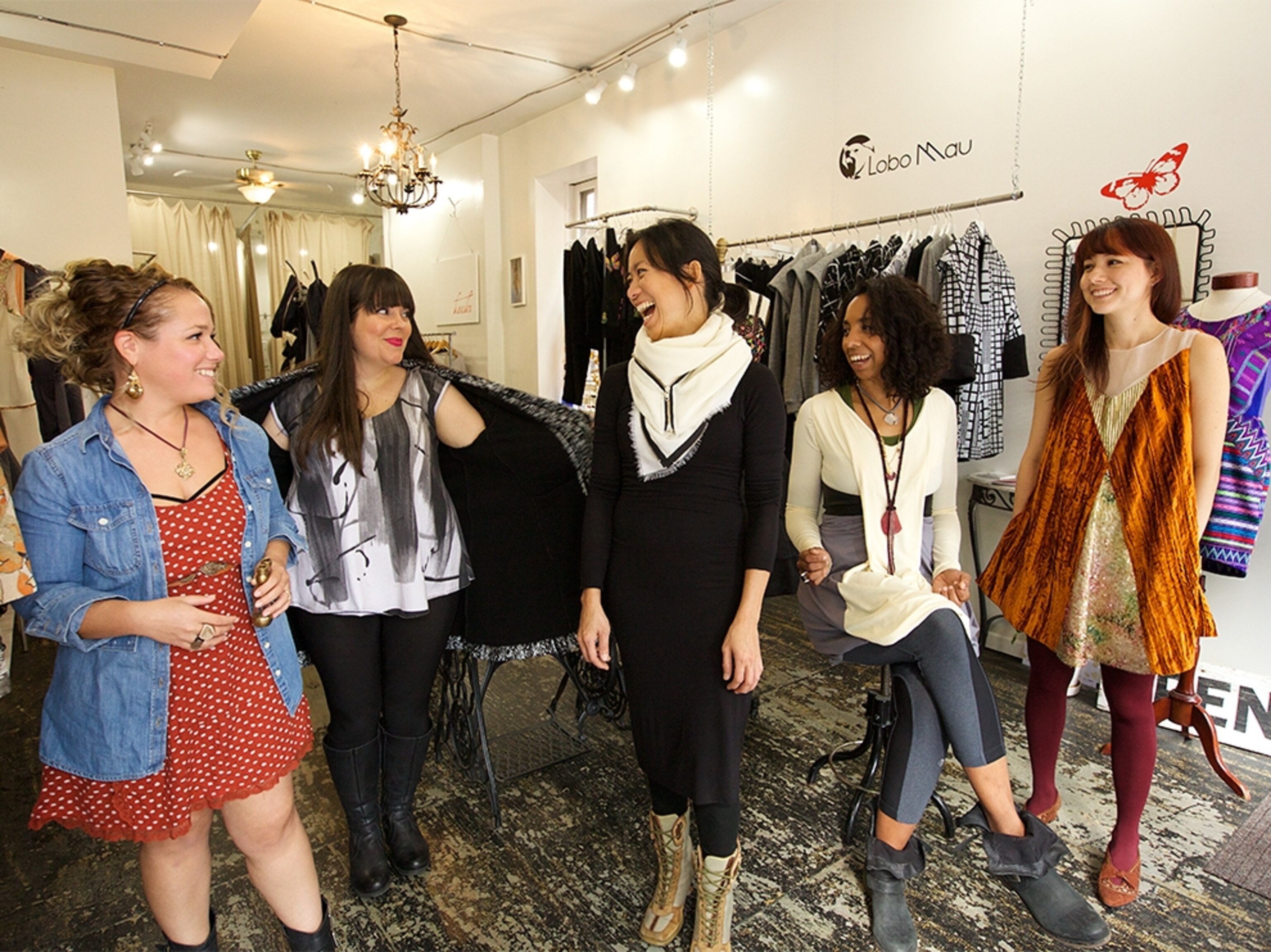 Lele Tran at a clothing store in Philadelphia