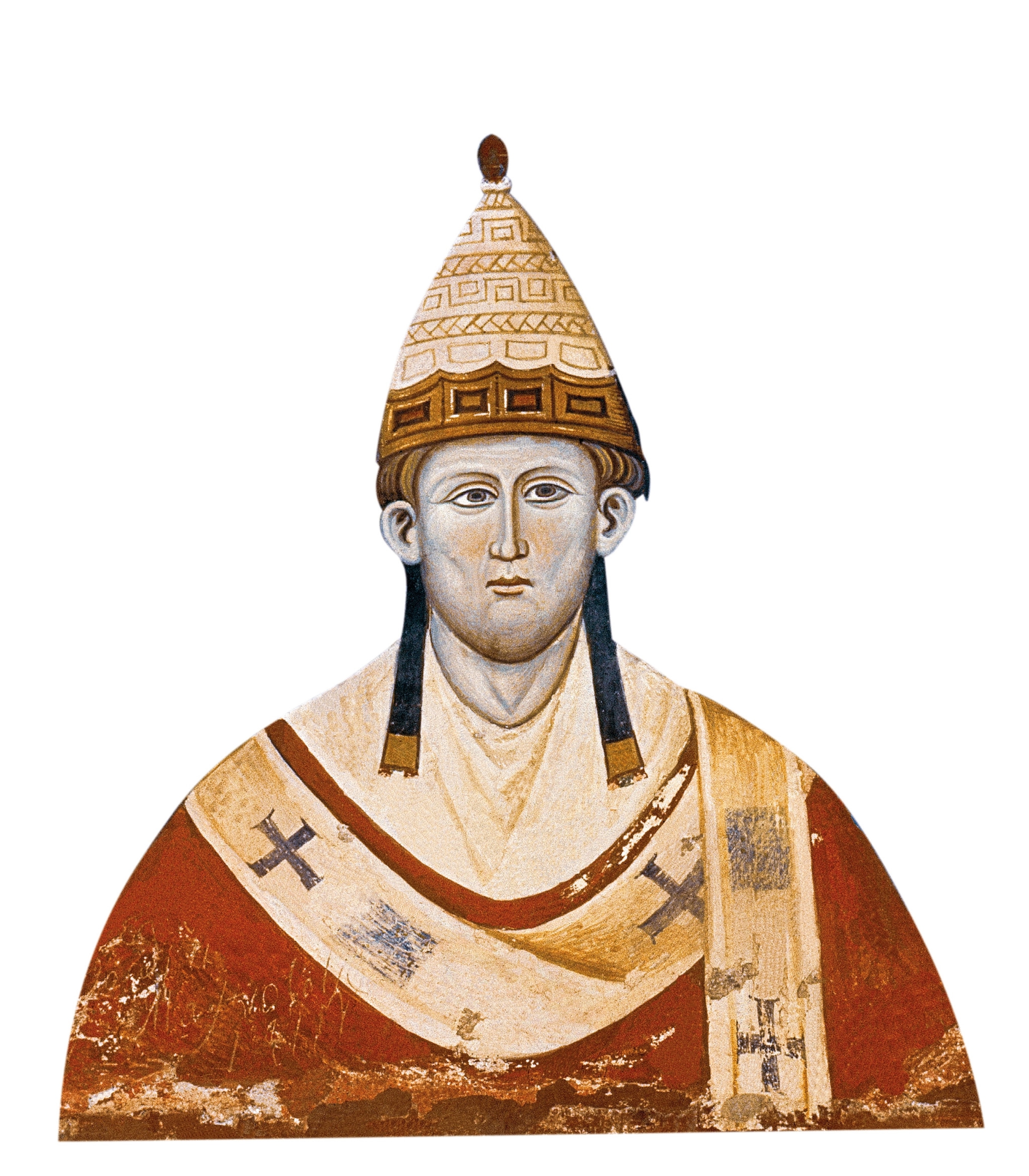 Pope Innocent III in a 13th-century fresco
