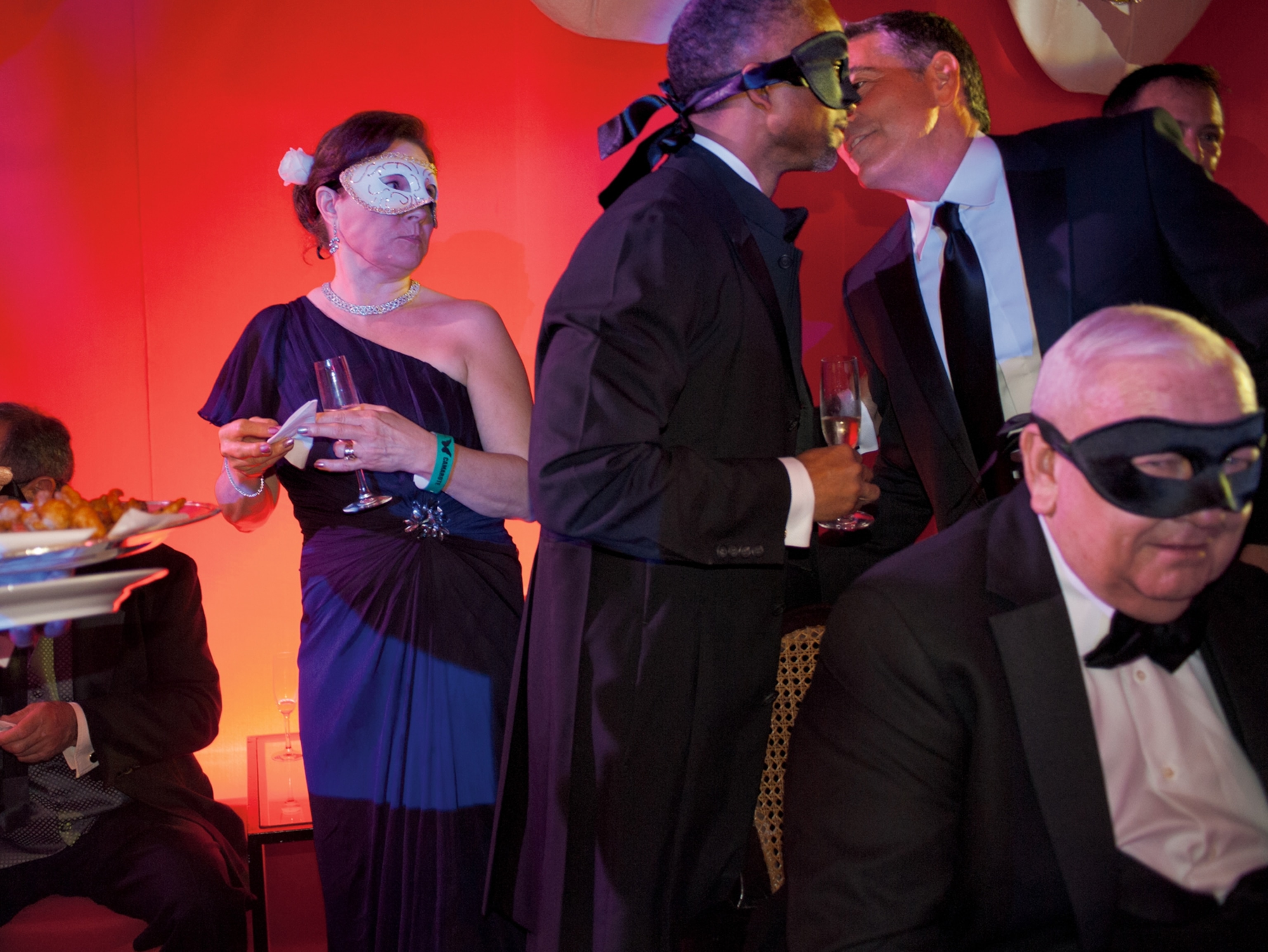 Rio de Janeiro elite celebrating Carnival at a masquerade ball