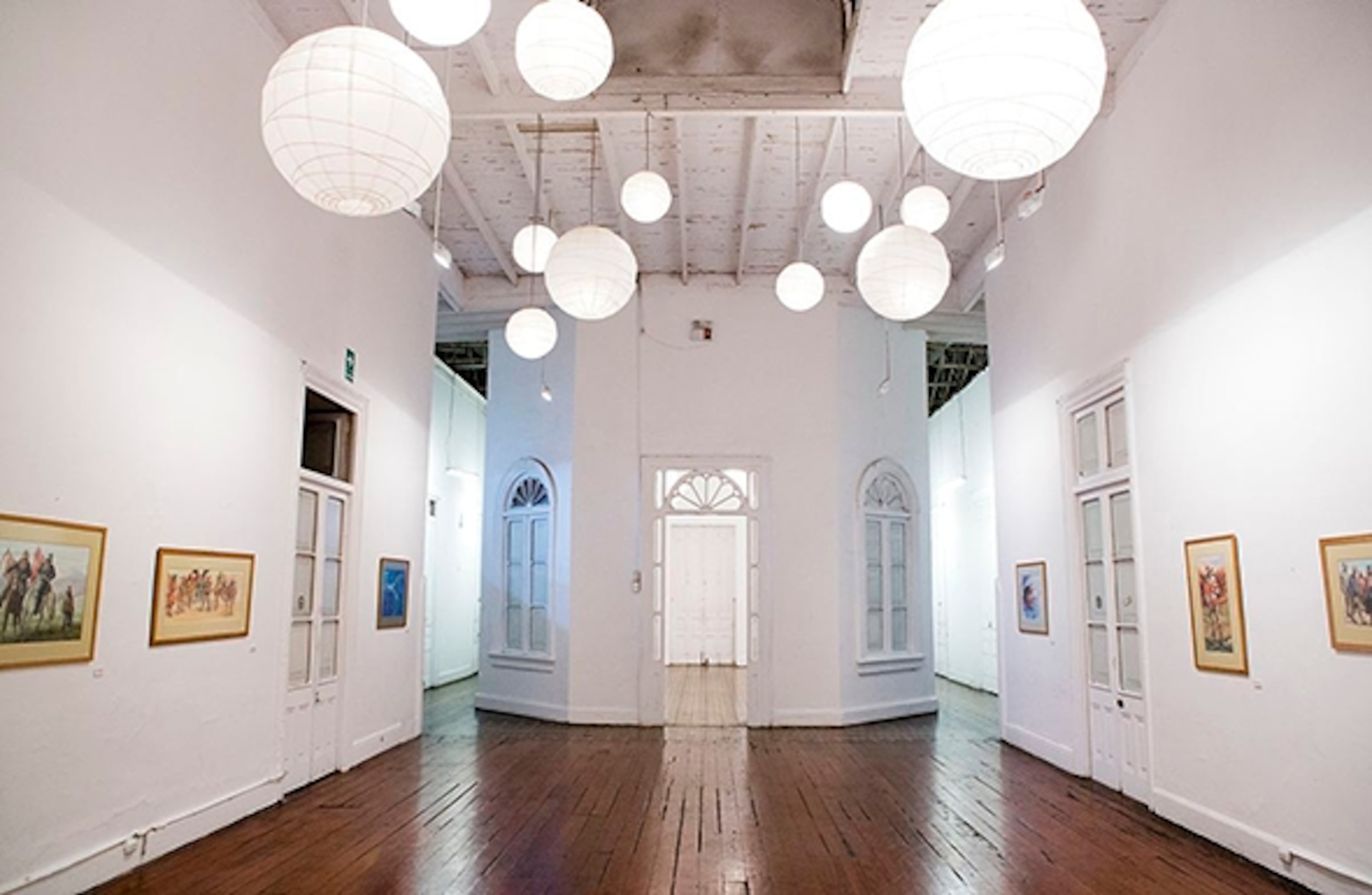 An art exhibit at Casona Cillóniz in Lima's Barranco district (Photograph by Elie Gardner)