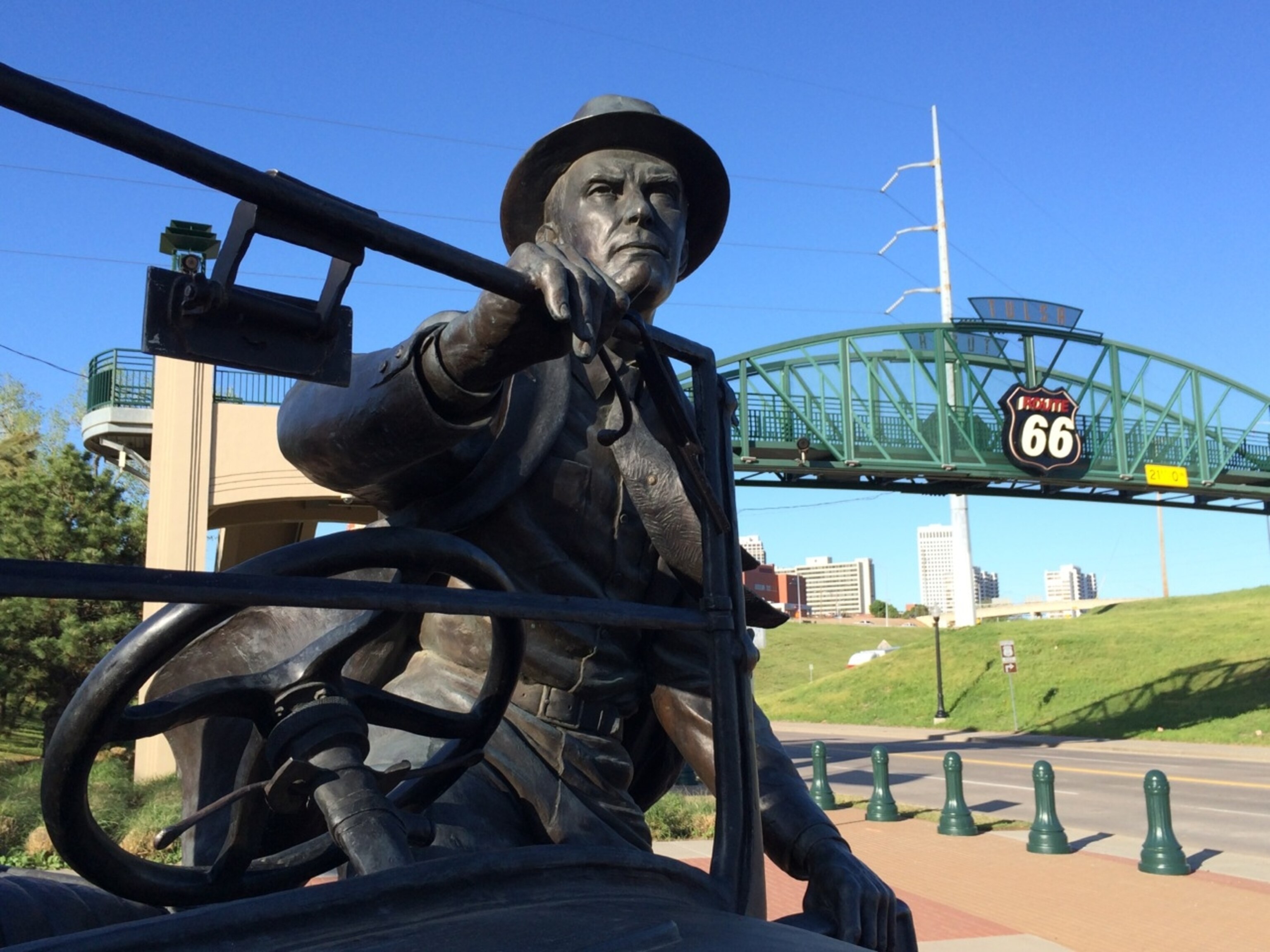 The memorial to Cyrus Avery remembers the father of Route 66, who lived and worked in Oklahoma and gave birth to the idea for a highway across America, from Chicago to Los Angeles. (Photo by Andrew Evans, National Geographic Travel)