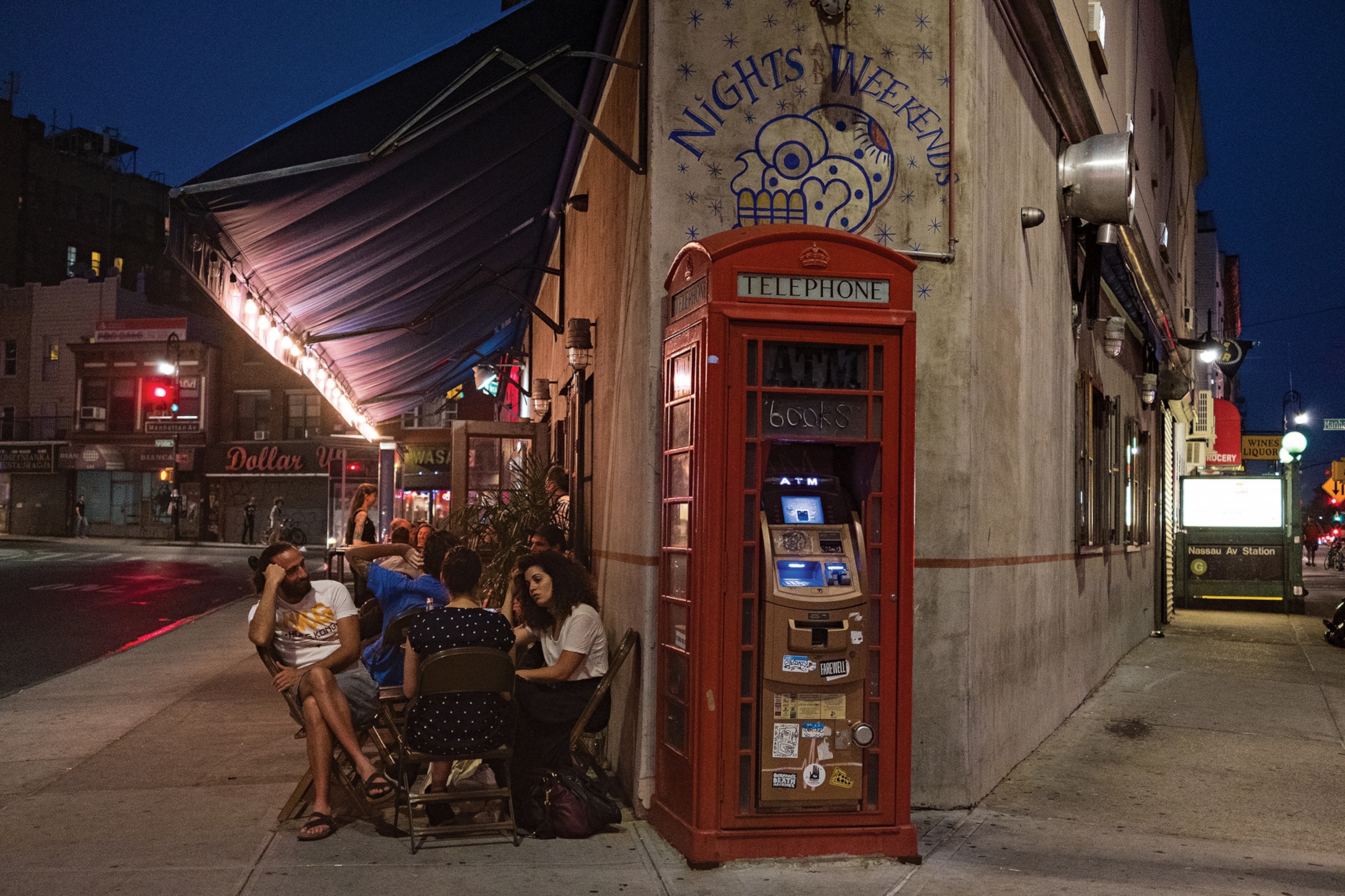 outdoor seating at Nights and Weekends in Greenpoint, New York