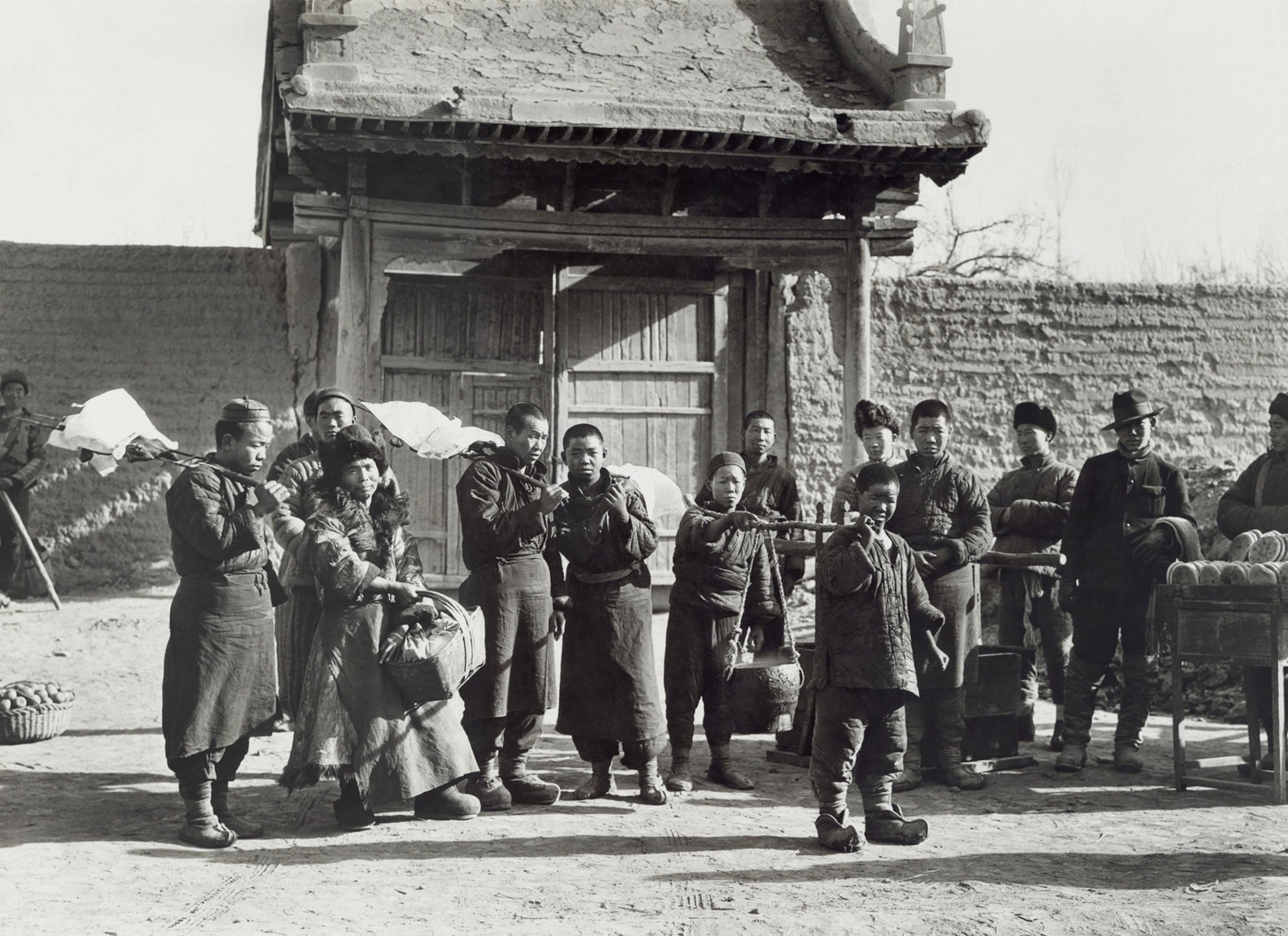 expedition members celebrating Christmas