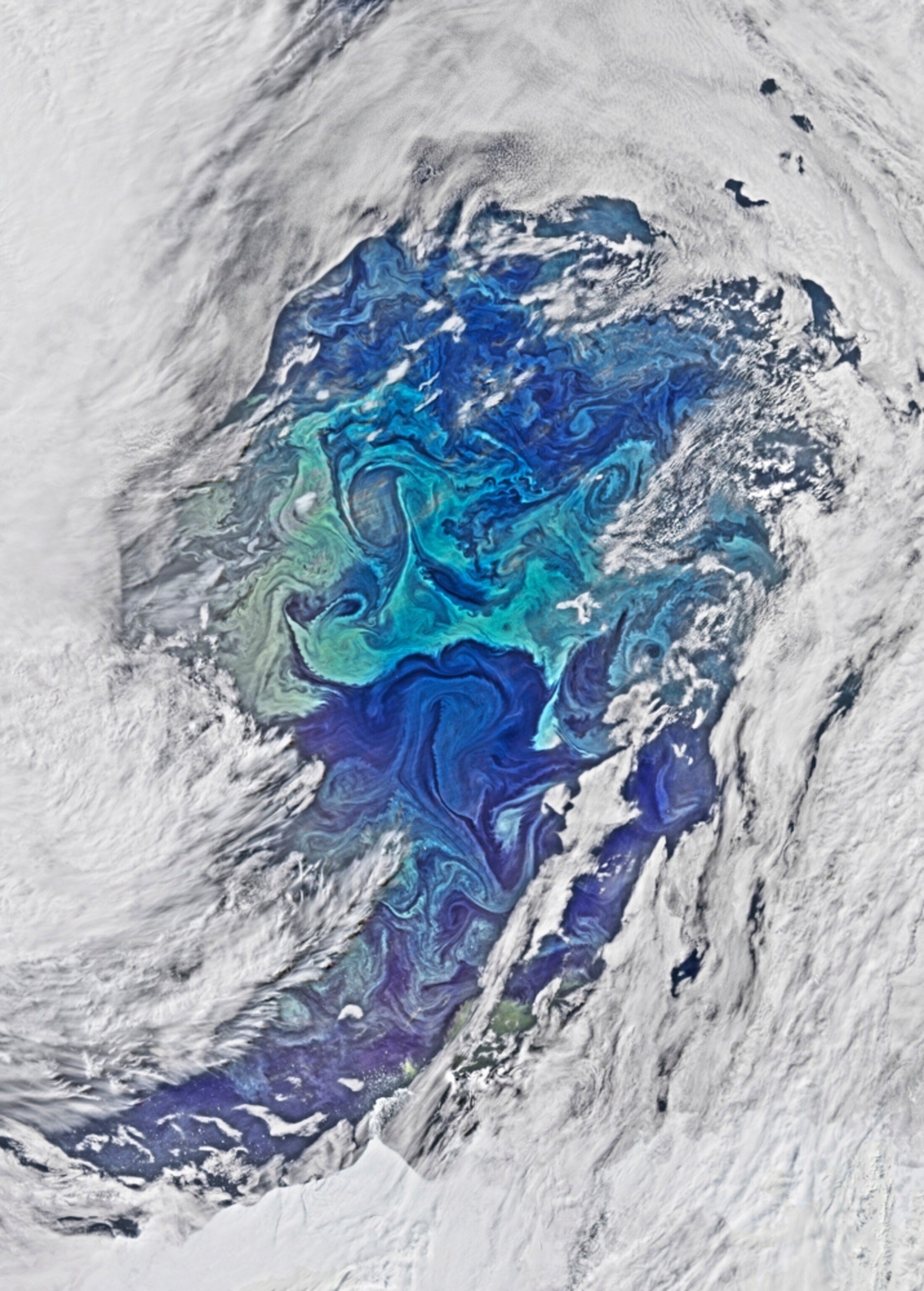 cloud cover over the Southern Ocean