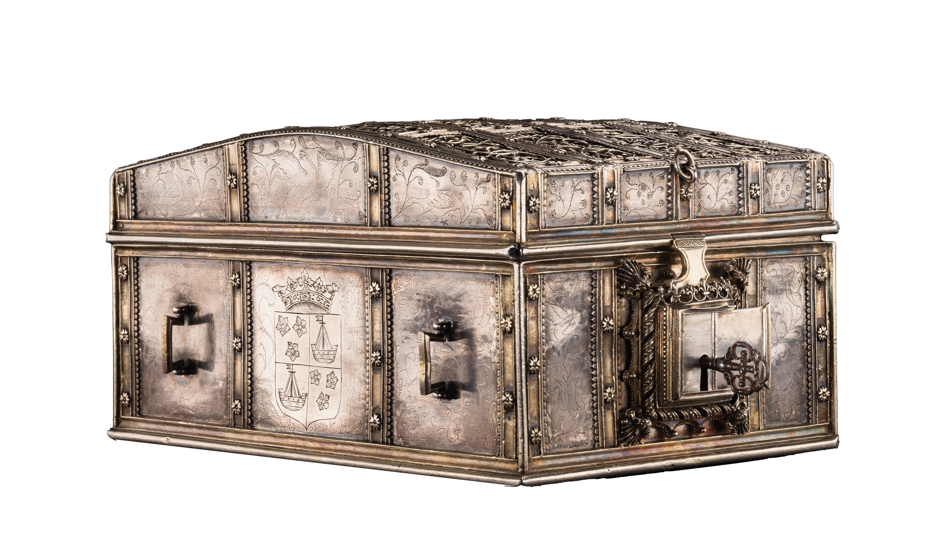 A 19th-century copy of Mary Stuart’s silver casket.