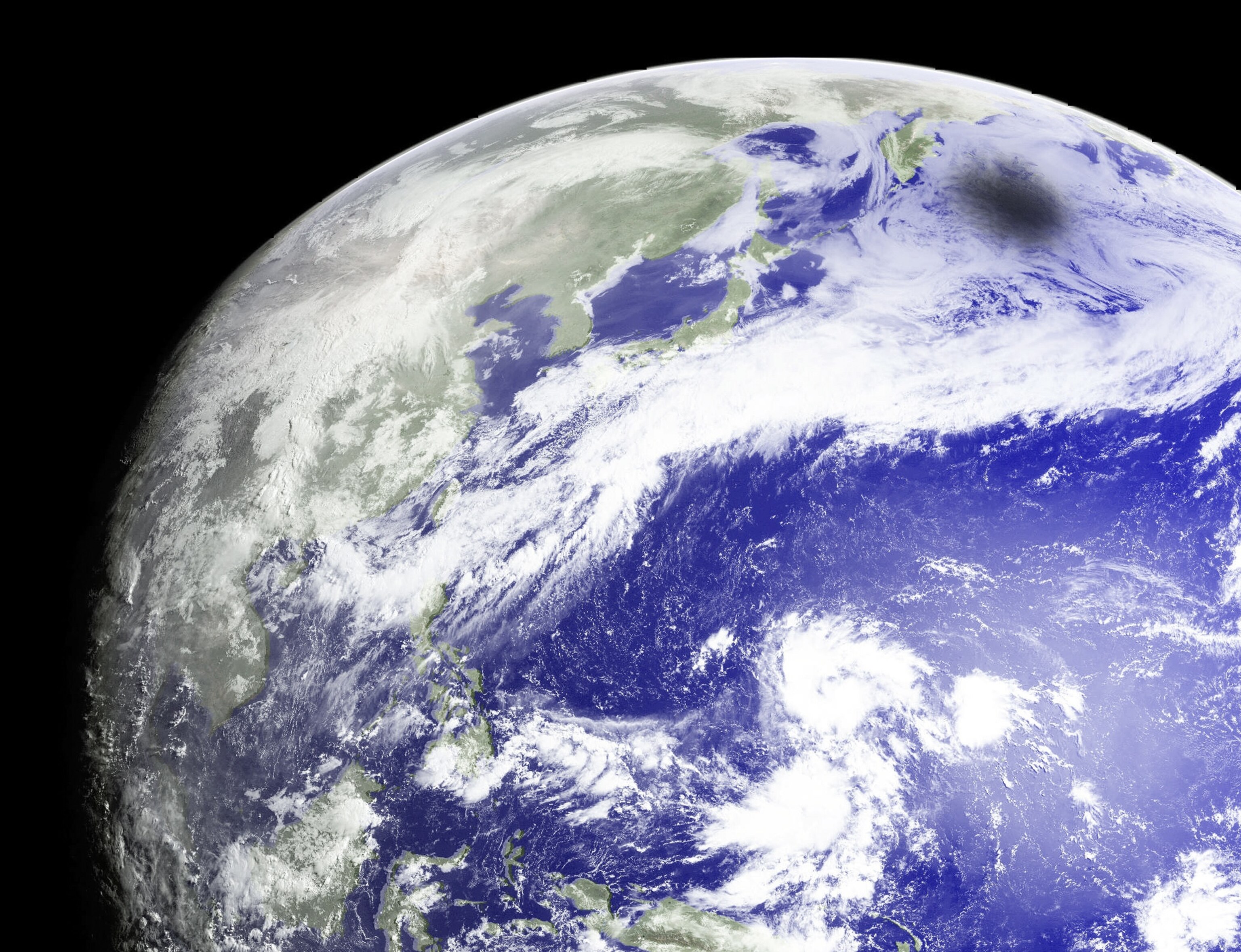 Solar eclipse picture: moon shadow image for best space pictures gallery