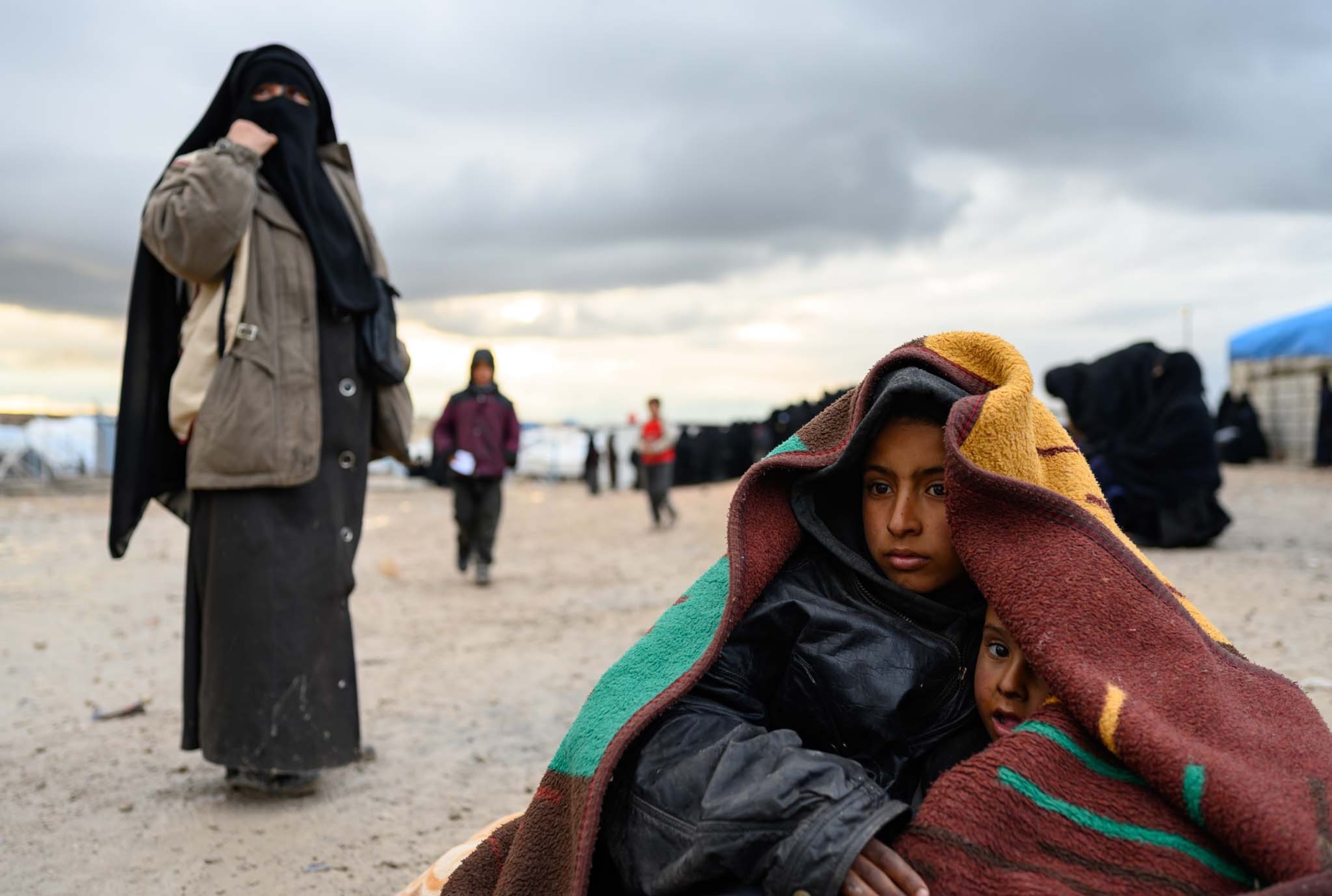 women and children of ISIS fighters