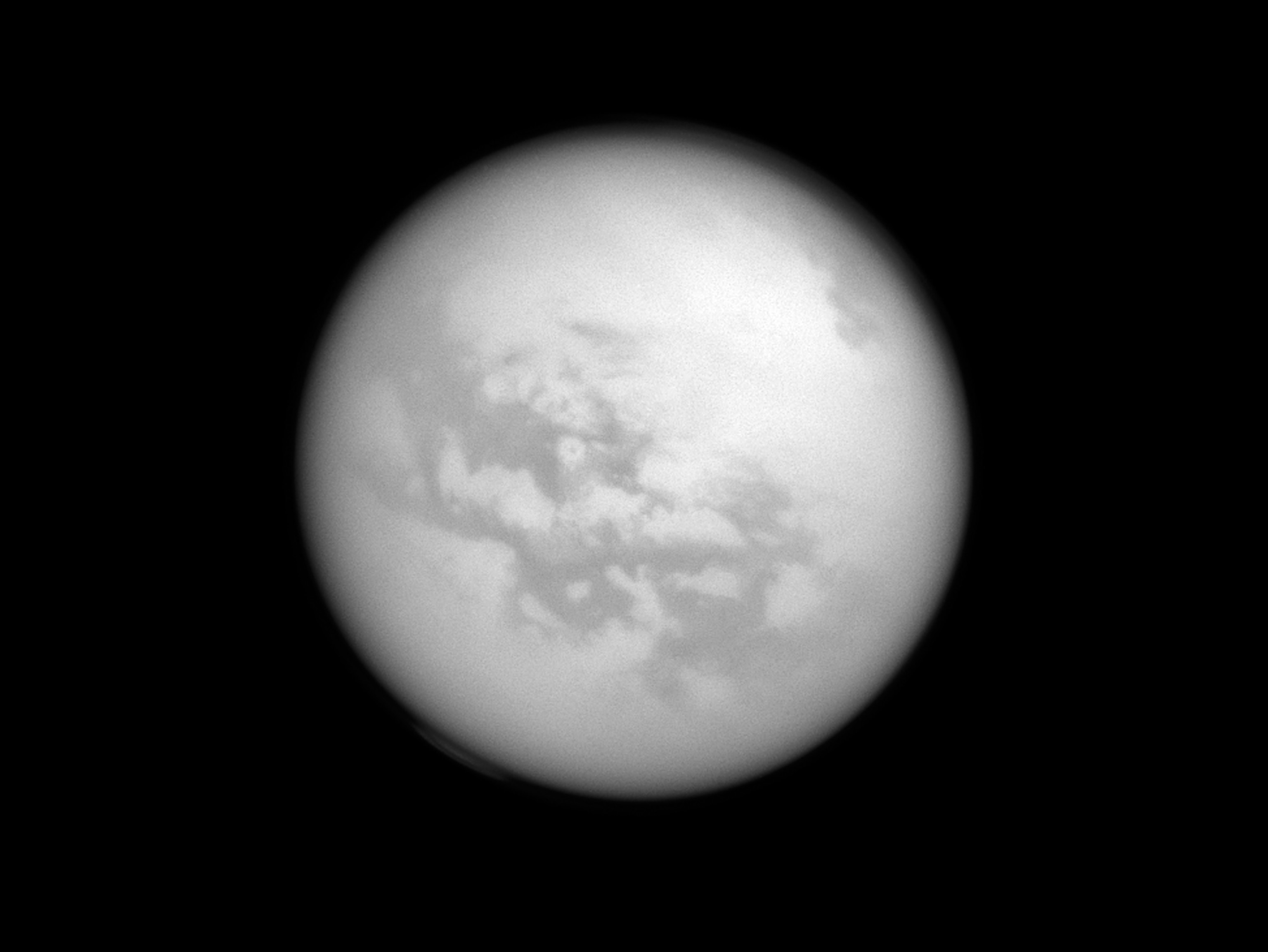 Week in Space - A picture of Saturn's largest moon Titan
