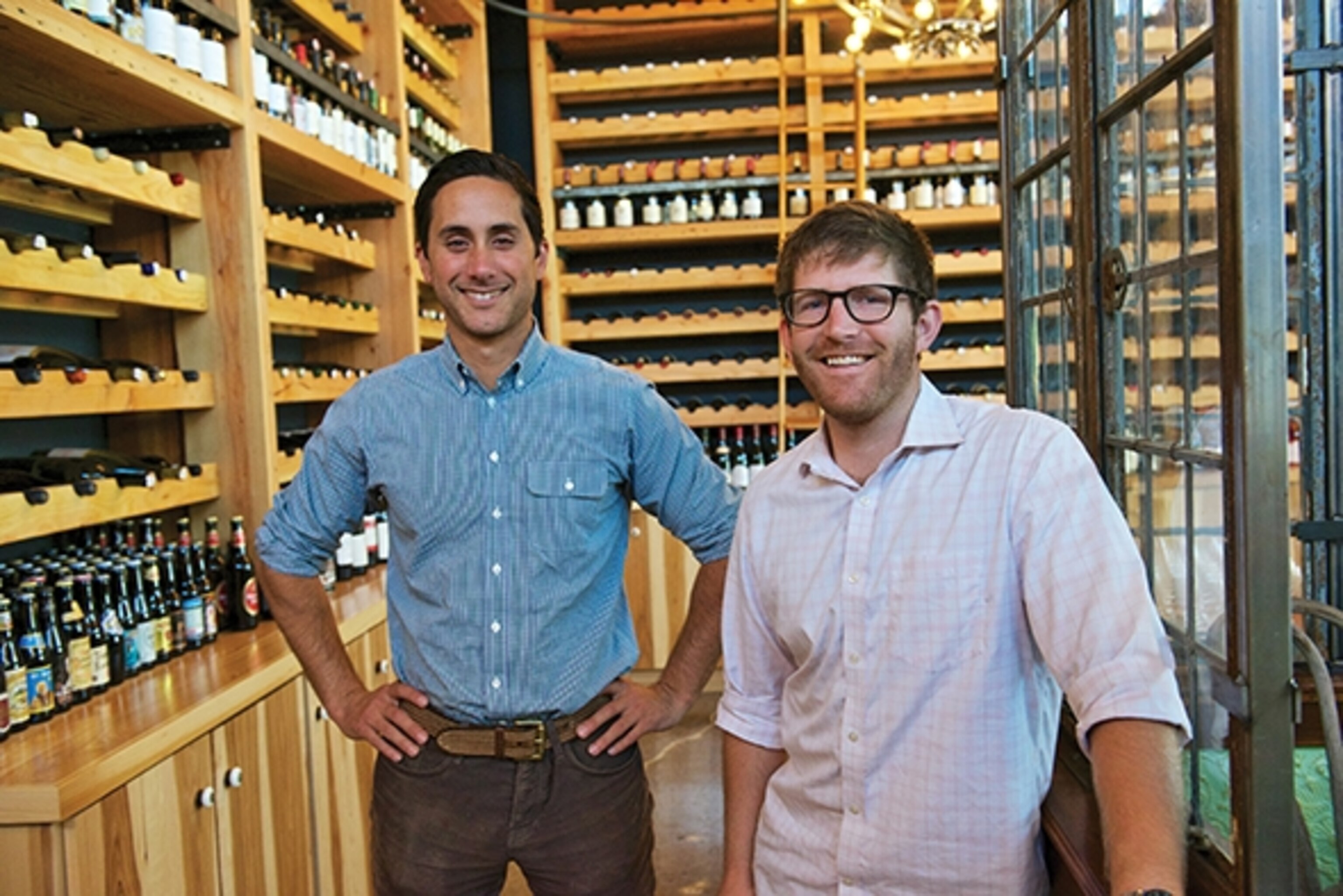 McClintic and Eric Railsback, owners of Les Marchands (Photograph by Jay Sinclair, Visit Santa Barbara)