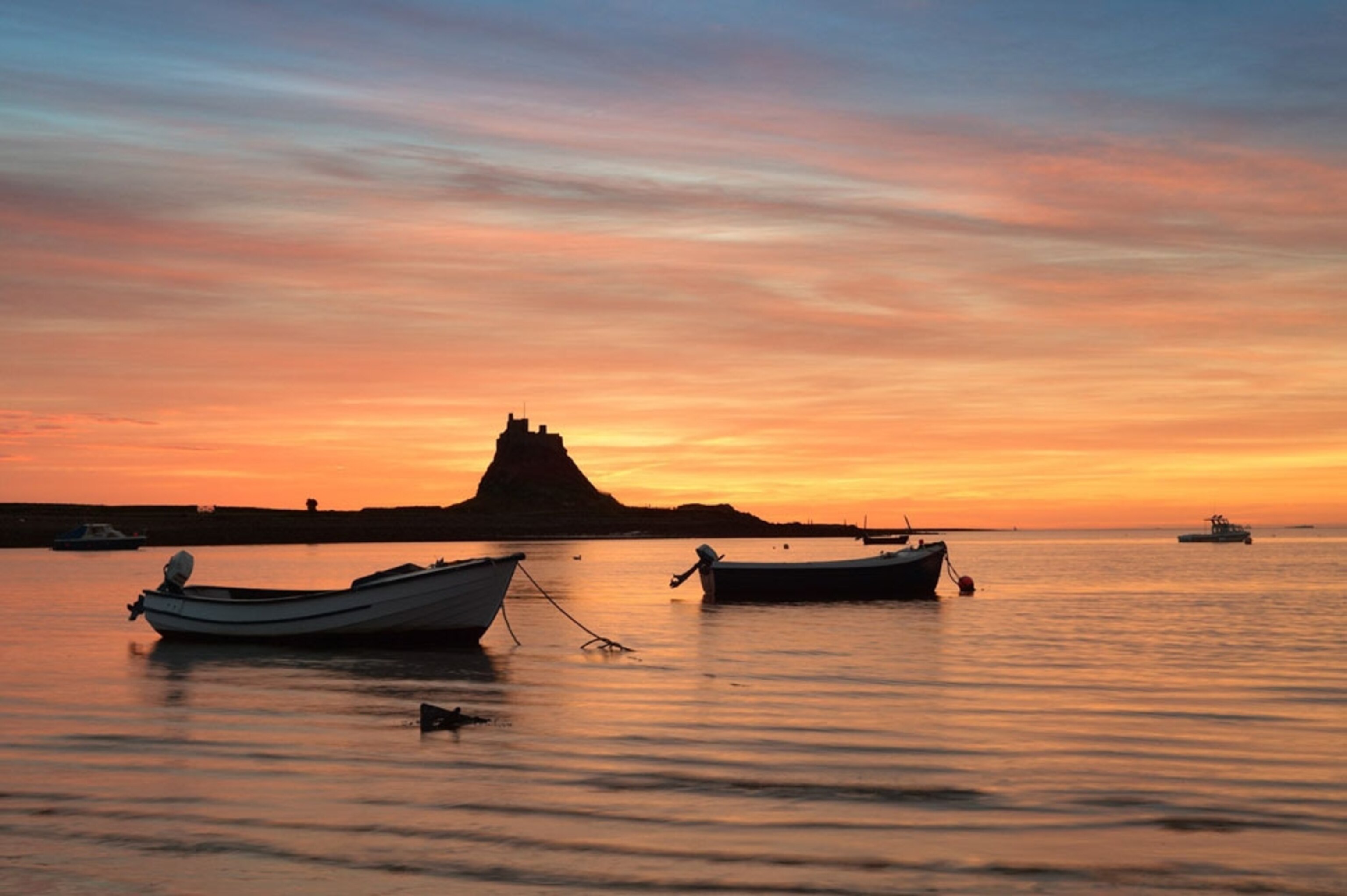 Sunrise in Holy Island, Northumberland, England