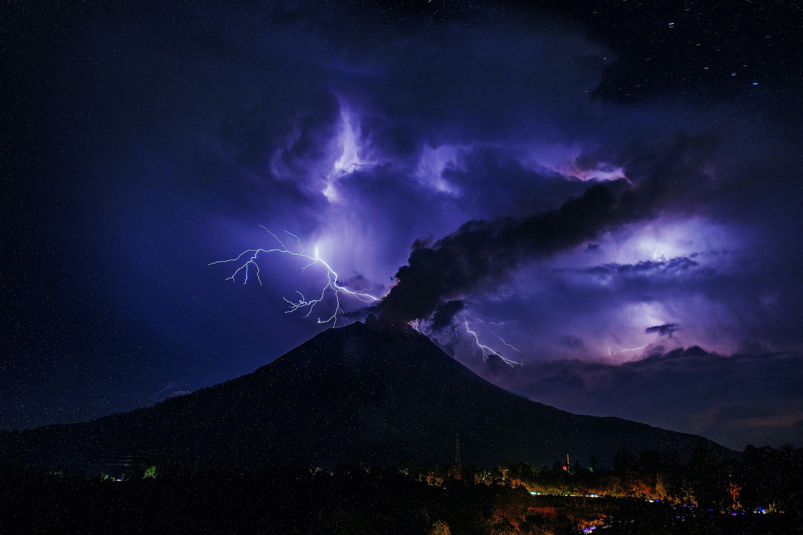 Mount Sinabun volcano